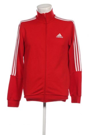 Ανδρική αθλητική ζακέτα Adidas, Μέγεθος L, Χρώμα Κόκκινο, Τιμή 24,46 €