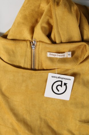 Sukienka Vintage Dressing, Rozmiar S, Kolor Żółty, Cena 27,83 zł