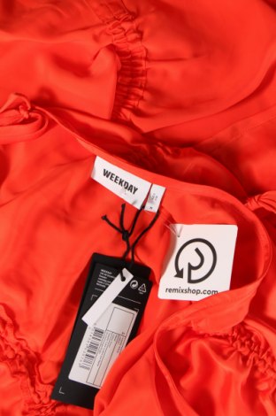 Kleid Weekday, Größe S, Farbe Rot, Preis 7,94 €