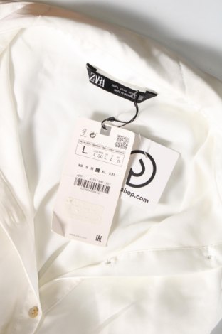 Kleid Zara, Größe L, Farbe Weiß, Preis 43,14 €