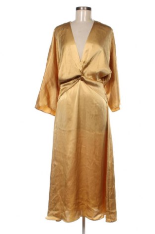 Kleid Zara, Größe M, Farbe Golden, Preis 17,39 €