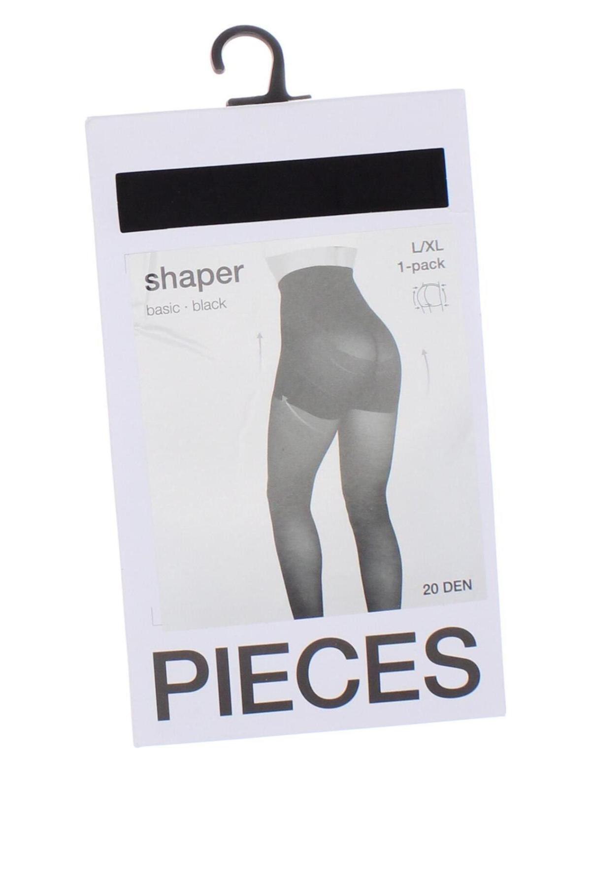 Strumpfhose Pieces, Größe L, Farbe Schwarz, Preis 16,08 €