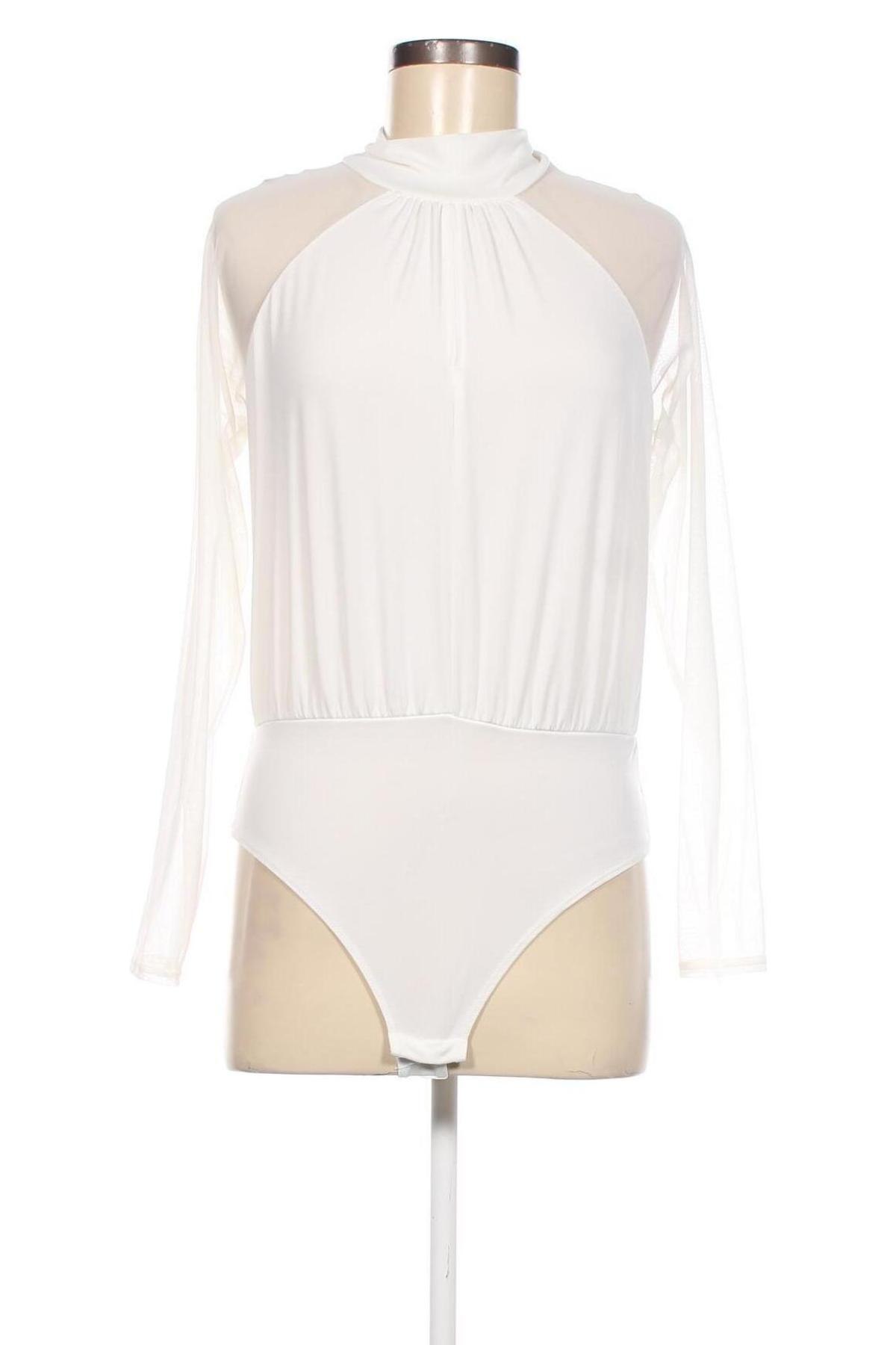 Γυναικεία μπλούζα-Κορμάκι Boohoo, Μέγεθος S, Χρώμα Λευκό, Τιμή 16,00 €