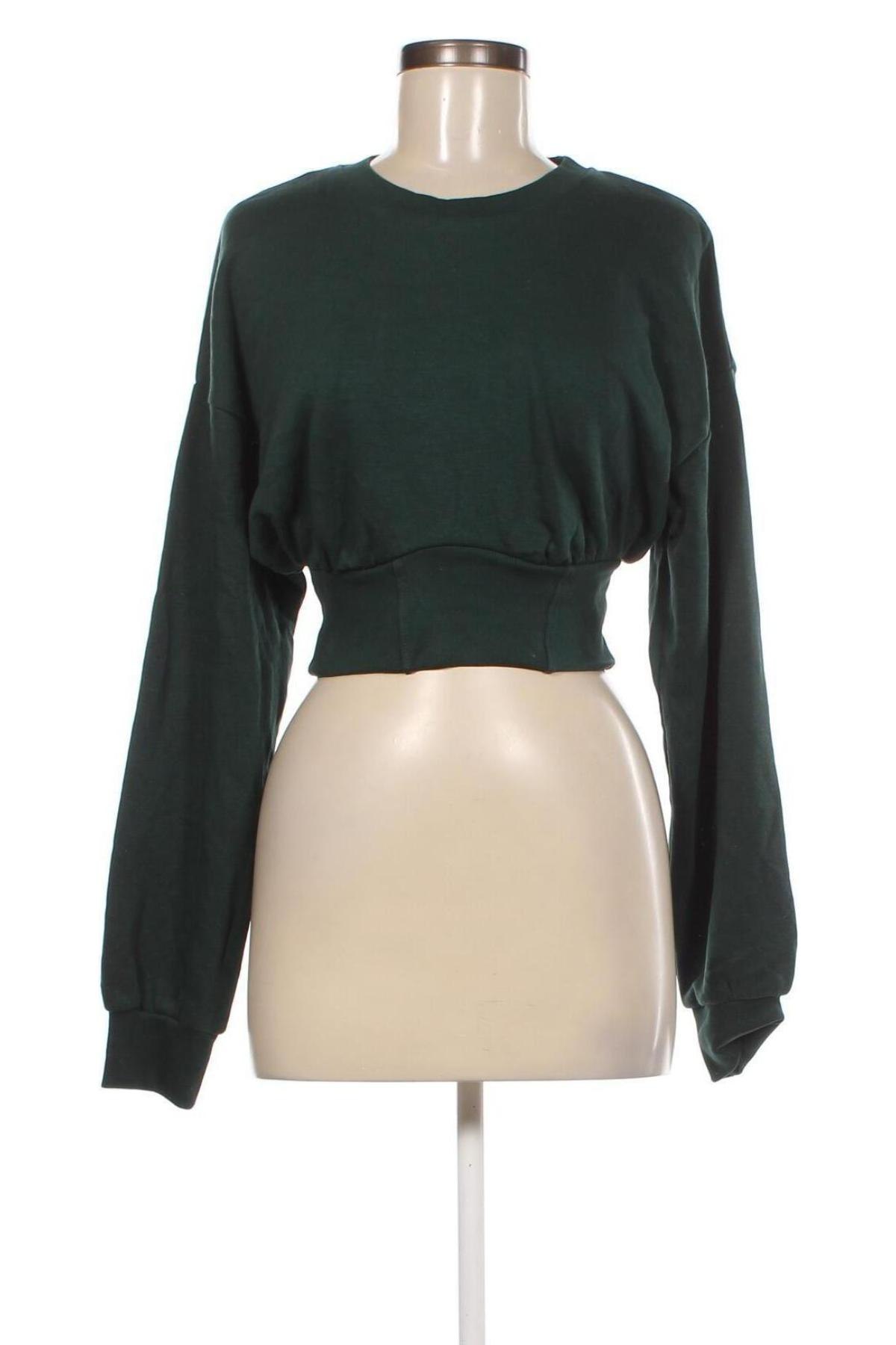 Damen Shirt Bershka, Größe M, Farbe Grün, Preis 4,36 €