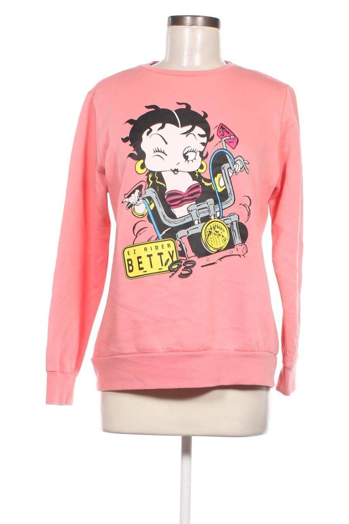 Дамска блуза Betty Boop, Размер L, Цвят Розов, Цена 19,00 лв.