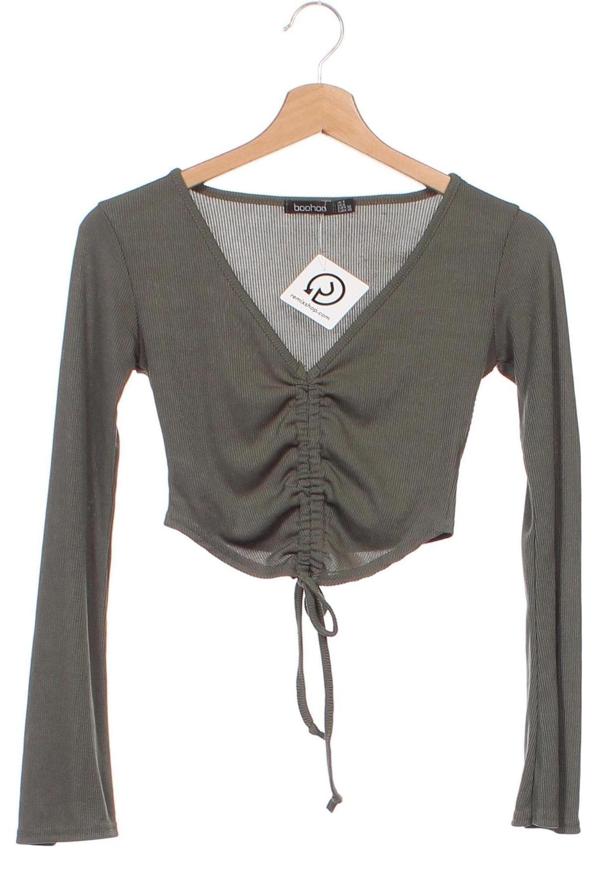 Damen Shirt Boohoo, Größe XXS, Farbe Grün, Preis € 1,99