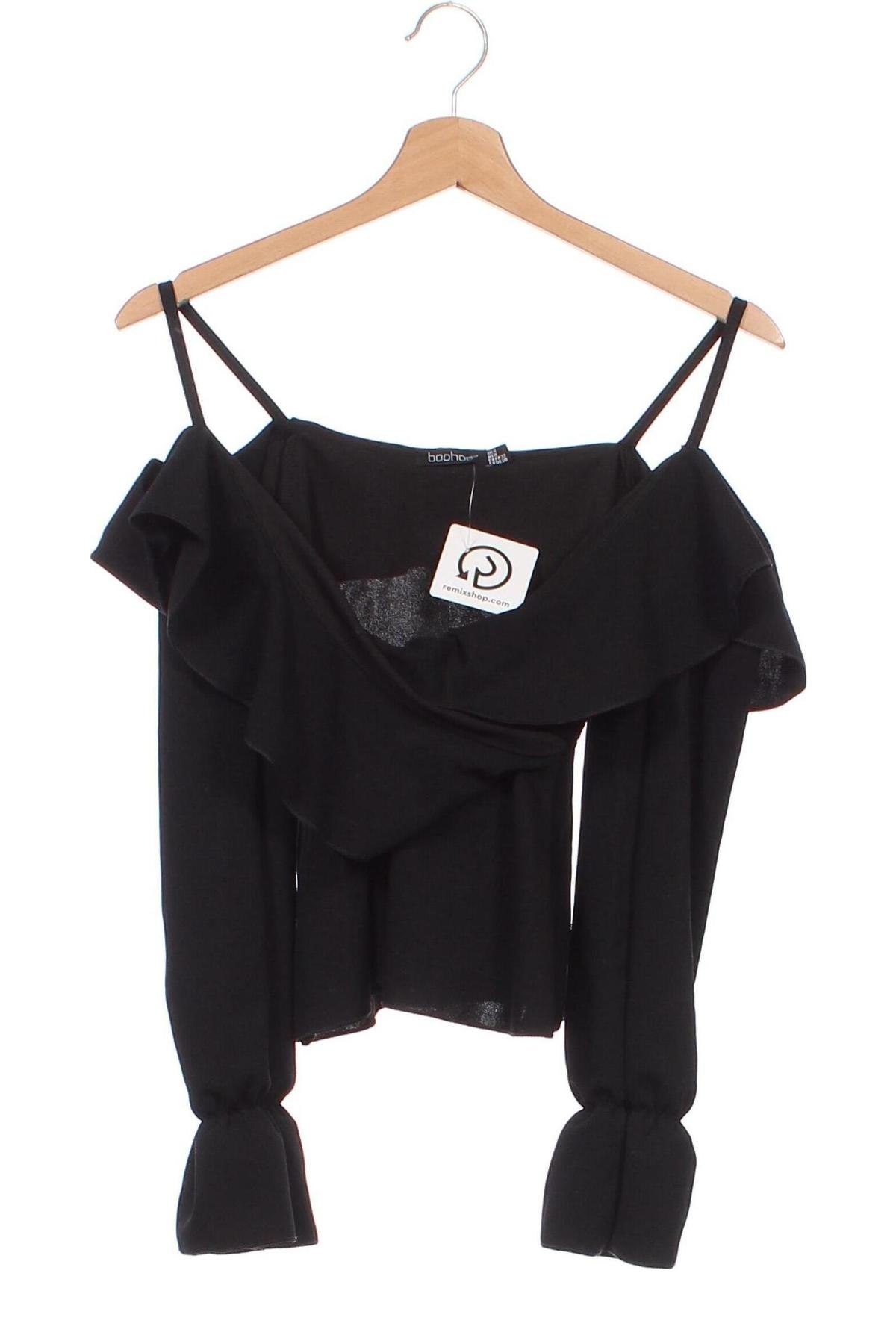 Damen Shirt Boohoo, Größe XXS, Farbe Schwarz, Preis € 7,00