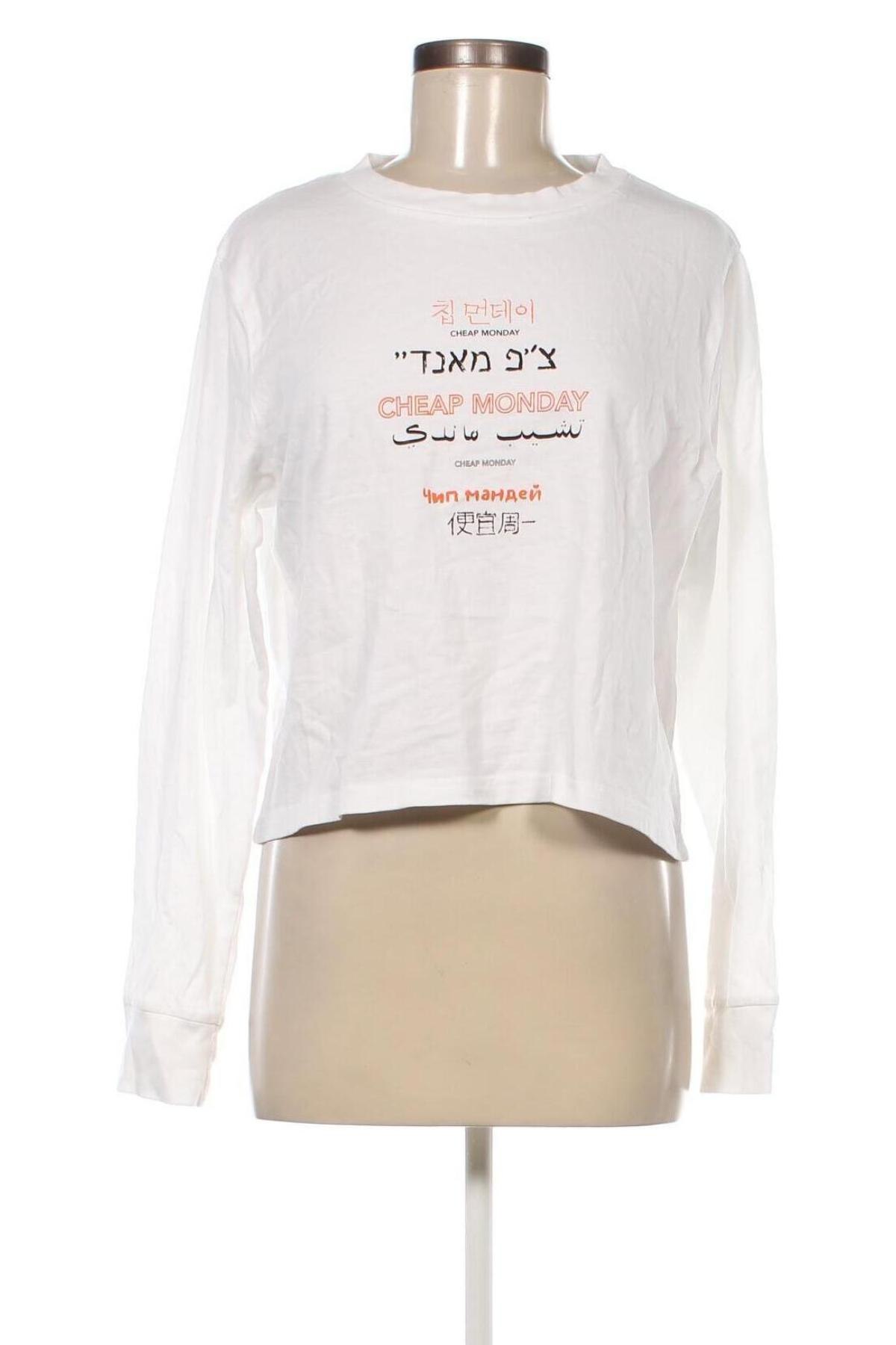 Γυναικεία μπλούζα Cheap Monday, Μέγεθος M, Χρώμα Λευκό, Τιμή 10,54 €