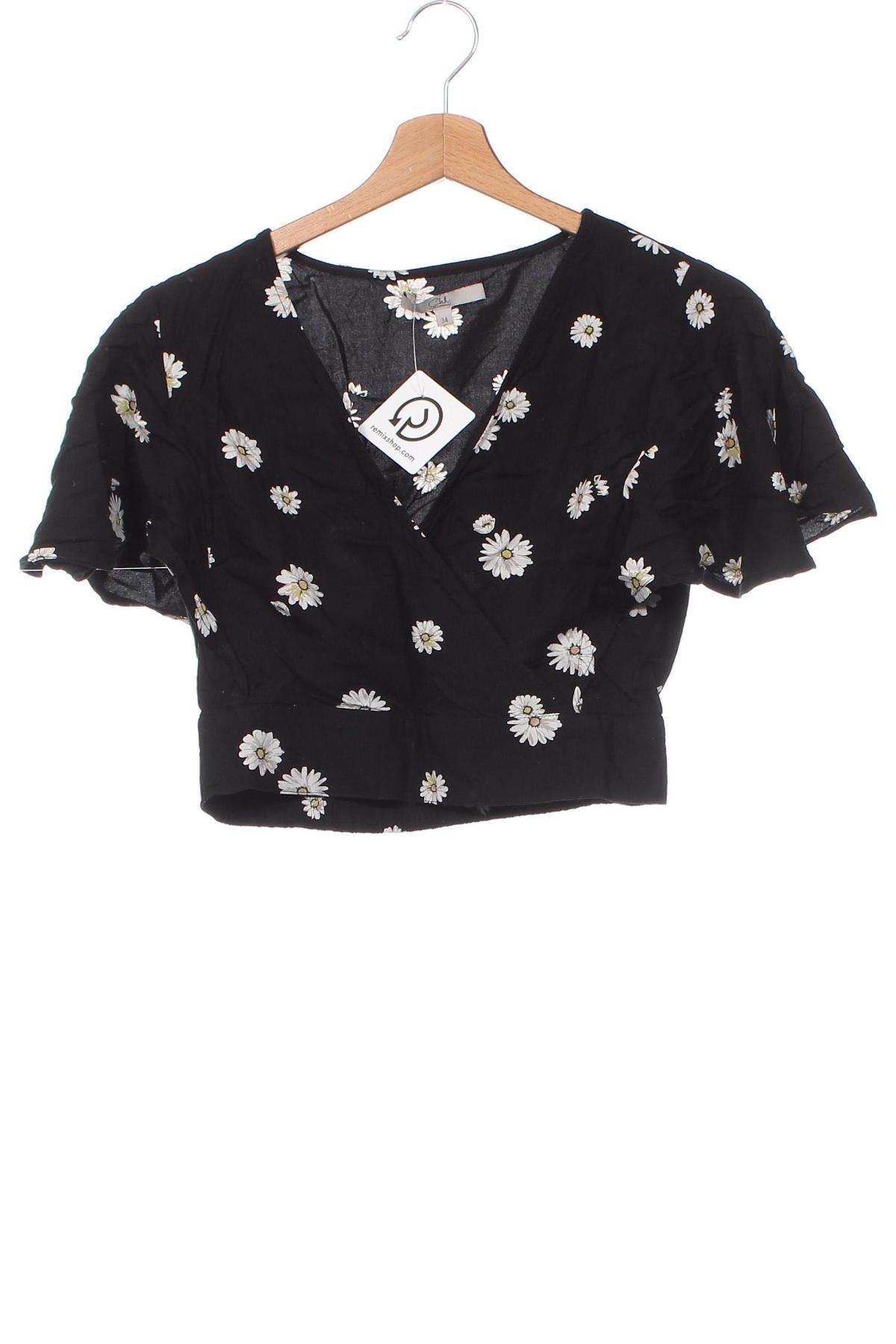Дамска блуза Clockhouse, Размер XS, Цвят Черен, Цена 19,55 лв.