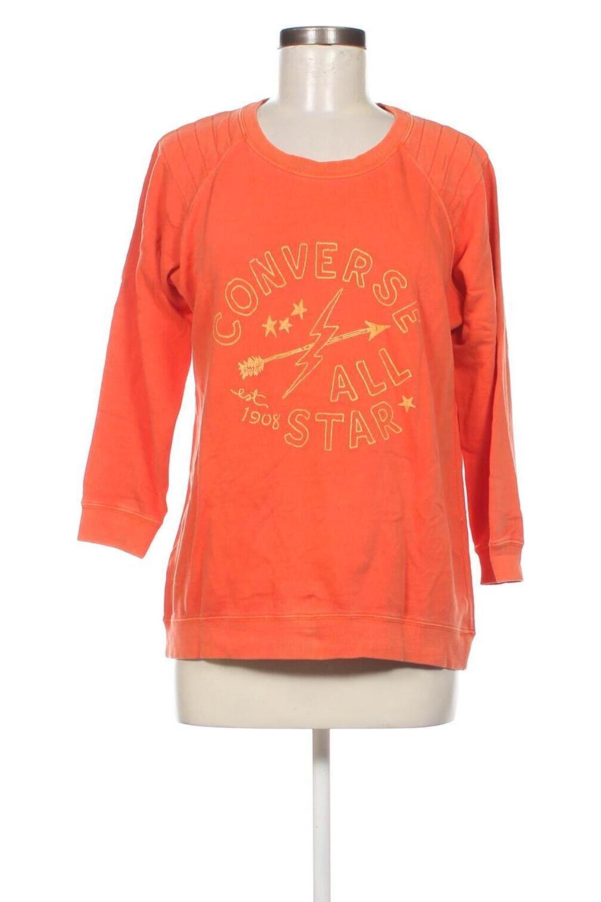 Γυναικεία μπλούζα Converse, Μέγεθος M, Χρώμα Πορτοκαλί, Τιμή 5,64 €