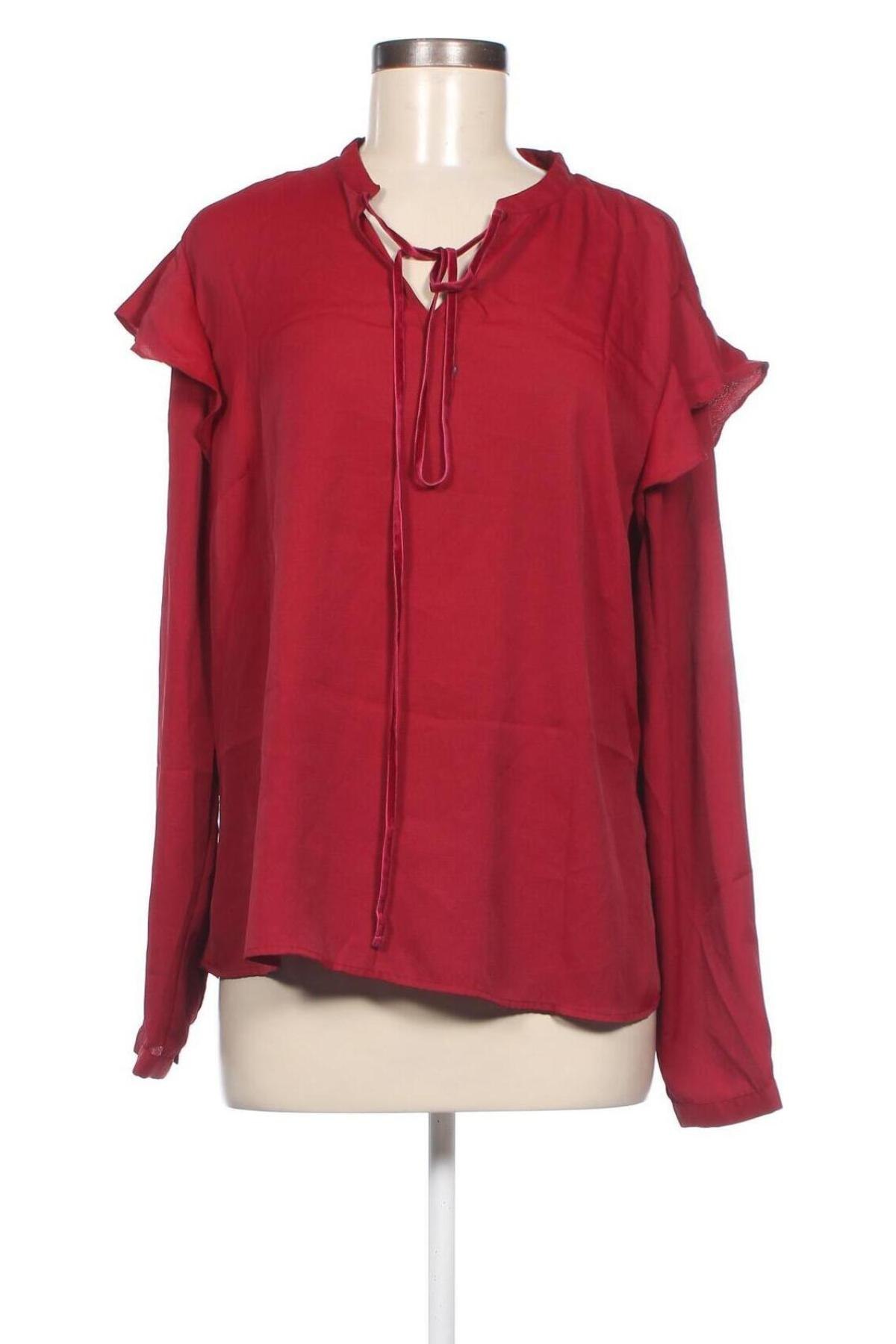 Дамска блуза Cortefiel, Размер XL, Цвят Червен, Цена 20,40 лв.