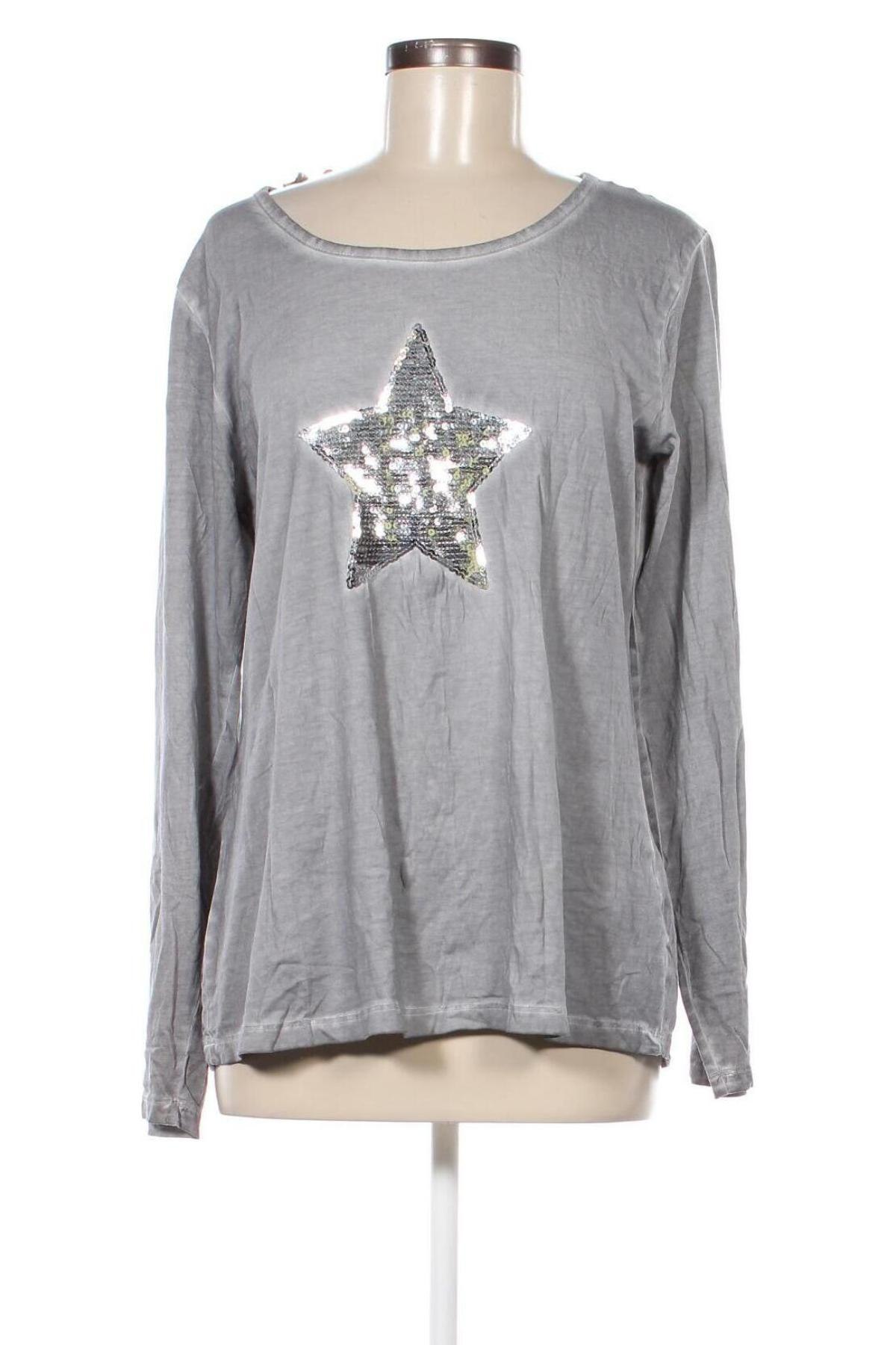 Γυναικεία μπλούζα Elle Nor, Μέγεθος XL, Χρώμα Γκρί, Τιμή 4,70 €
