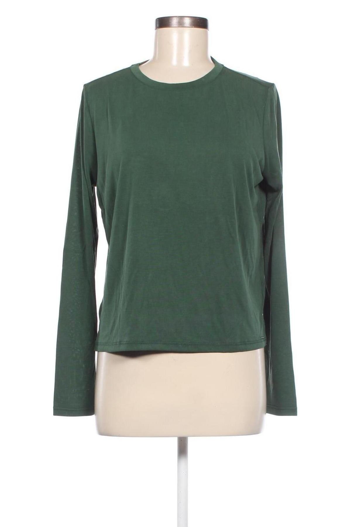 Дамска блуза Funky Buddha, Размер S, Цвят Зелен, Цена 39,08 лв.