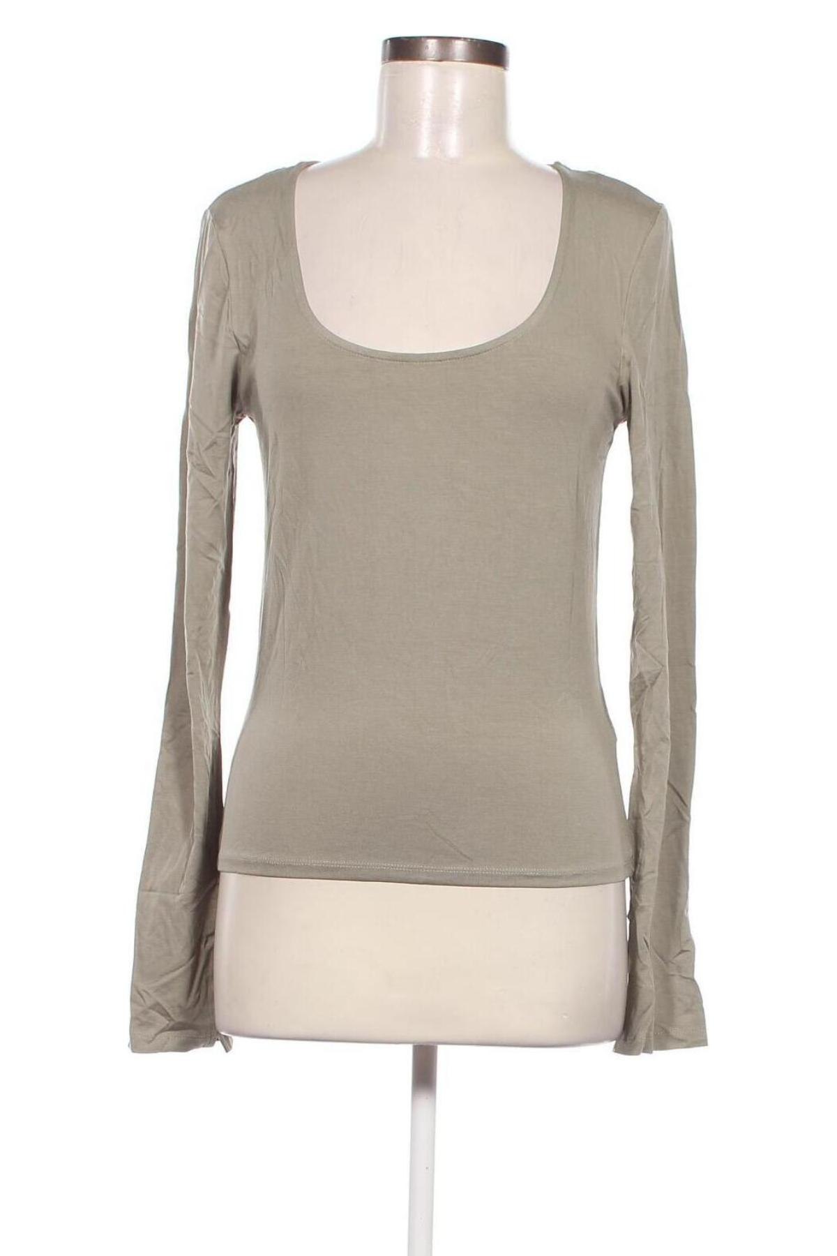 Дамска блуза Gina Tricot, Размер L, Цвят Зелен, Цена 4,00 лв.