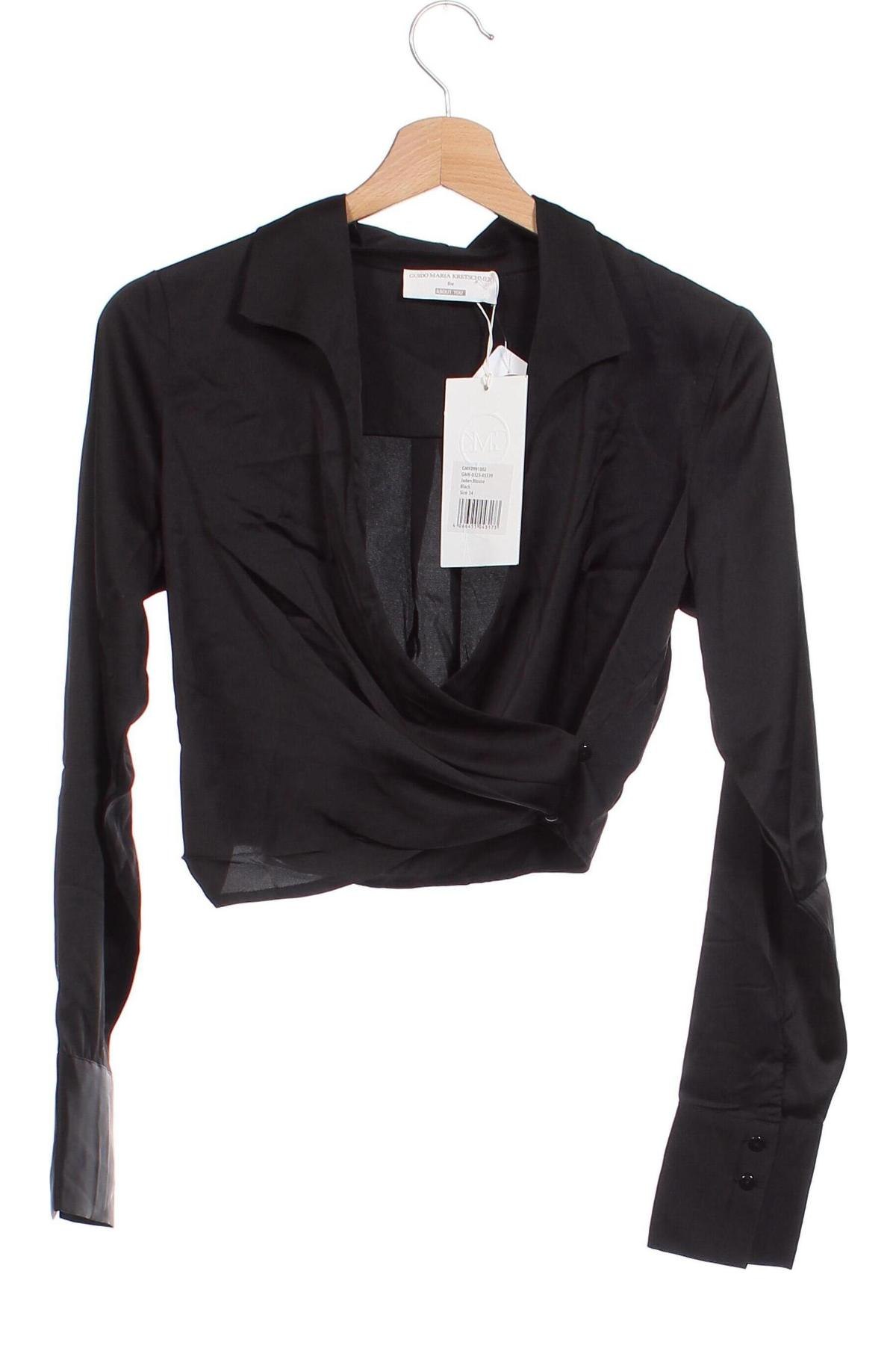 Γυναικεία μπλούζα Guido Maria Kretschmer for About You, Μέγεθος XS, Χρώμα Μαύρο, Τιμή 23,81 €