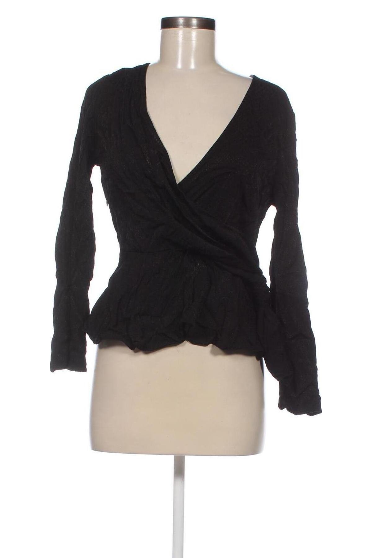 Γυναικεία μπλούζα H&M, Μέγεθος M, Χρώμα Μαύρο, Τιμή 4,58 €