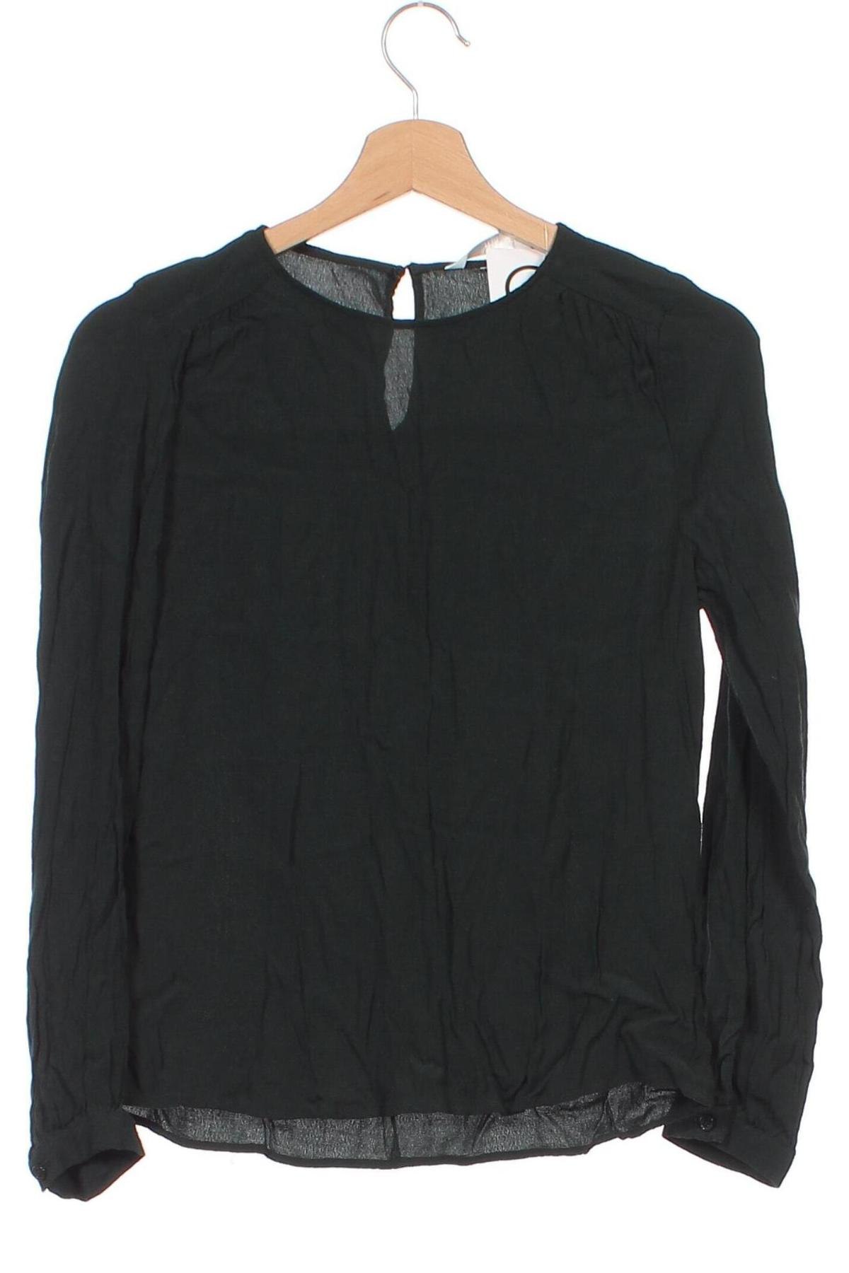 Дамска блуза H&M, Размер XS, Цвят Зелен, Цена 9,71 лв.