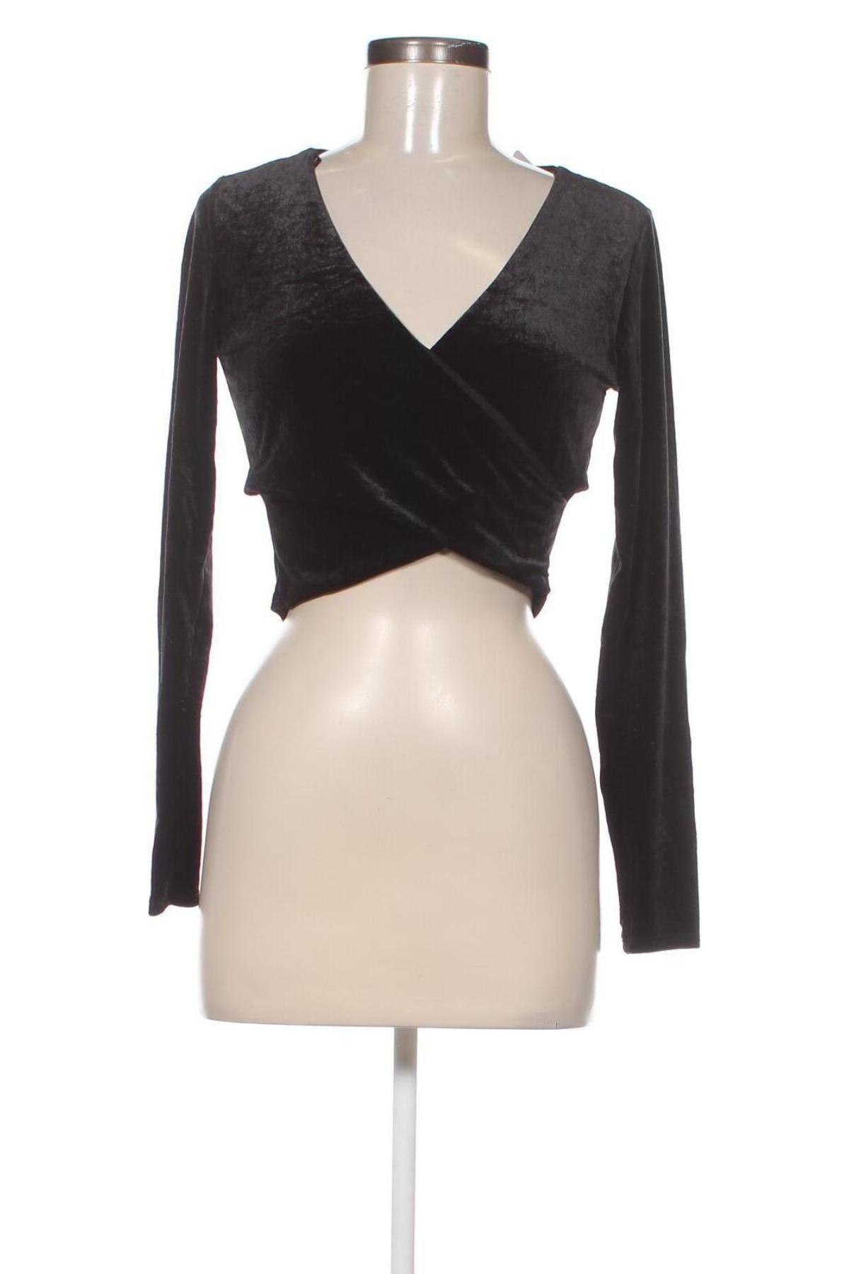 Дамска блуза H&M Divided, Размер M, Цвят Черен, Цена 5,51 лв.
