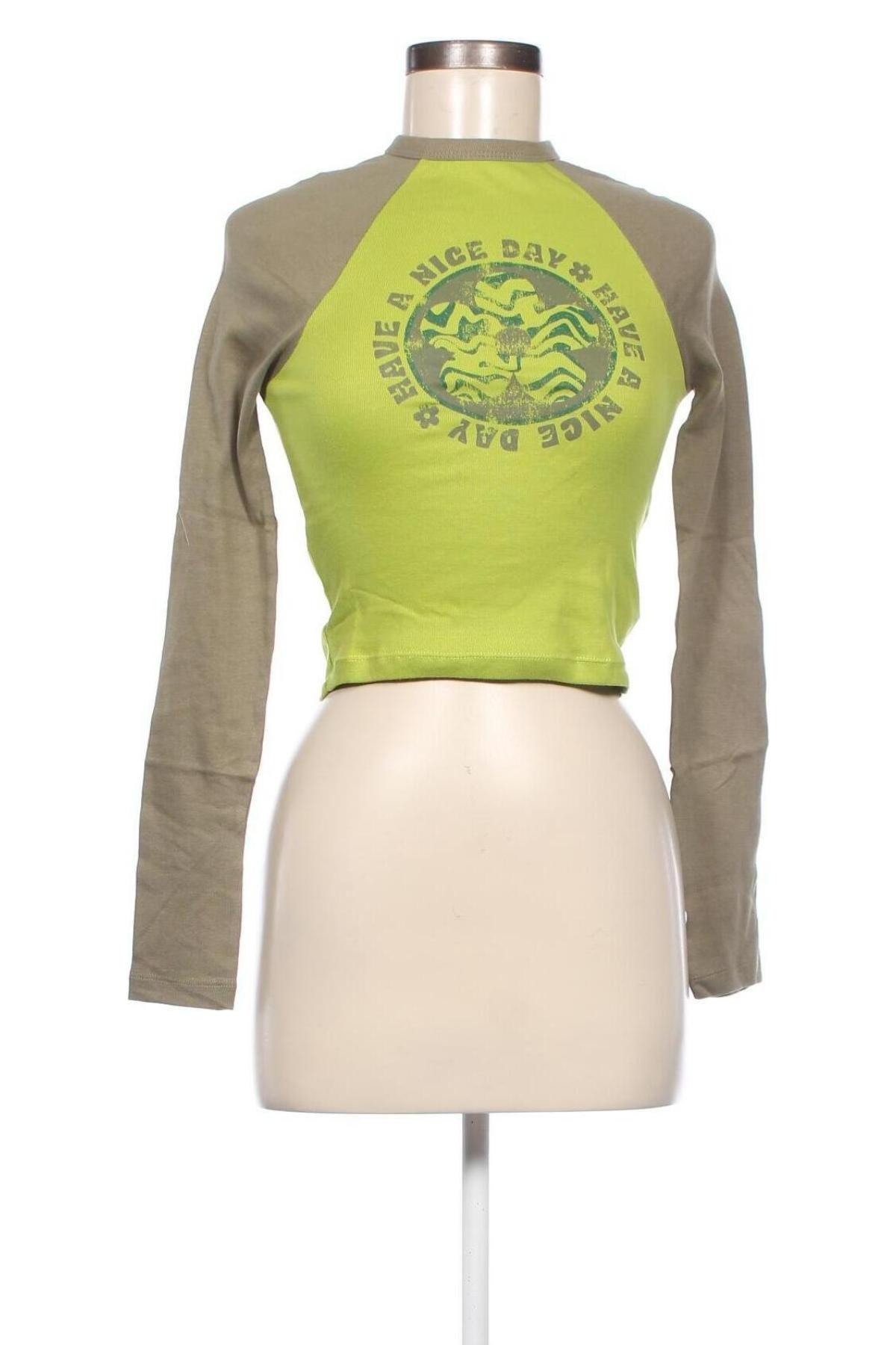 Дамска блуза Jennyfer, Размер S, Цвят Зелен, Цена 11,16 лв.