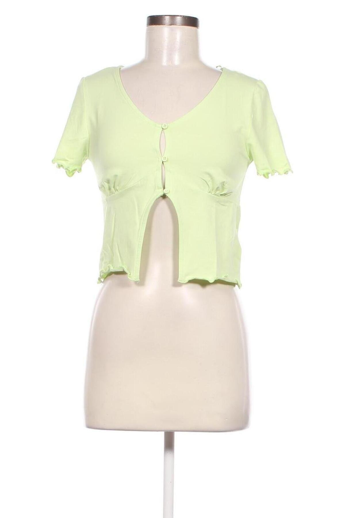 Дамска блуза Jennyfer, Размер L, Цвят Зелен, Цена 5,58 лв.