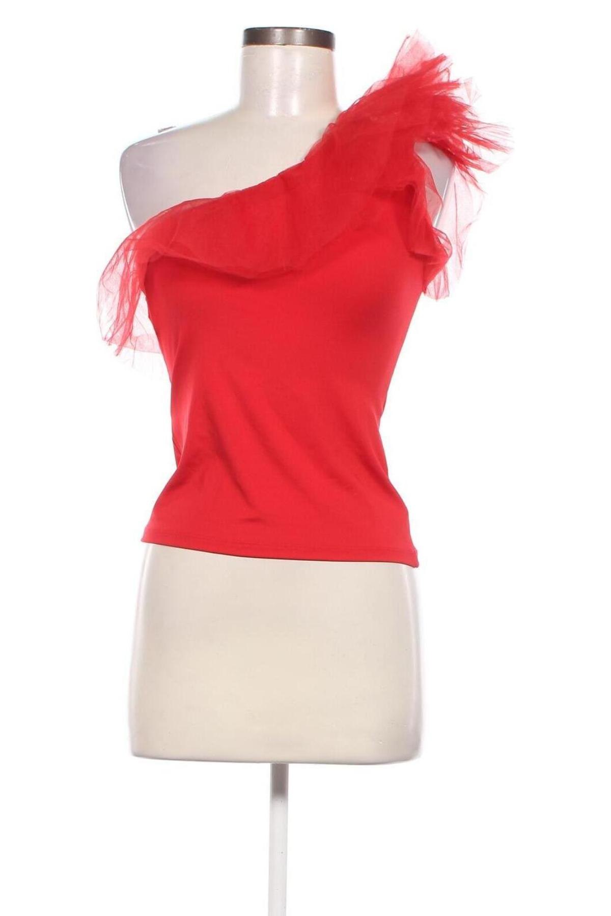 Damen Shirt Kikiriki, Größe M, Farbe Rot, Preis 4,96 €