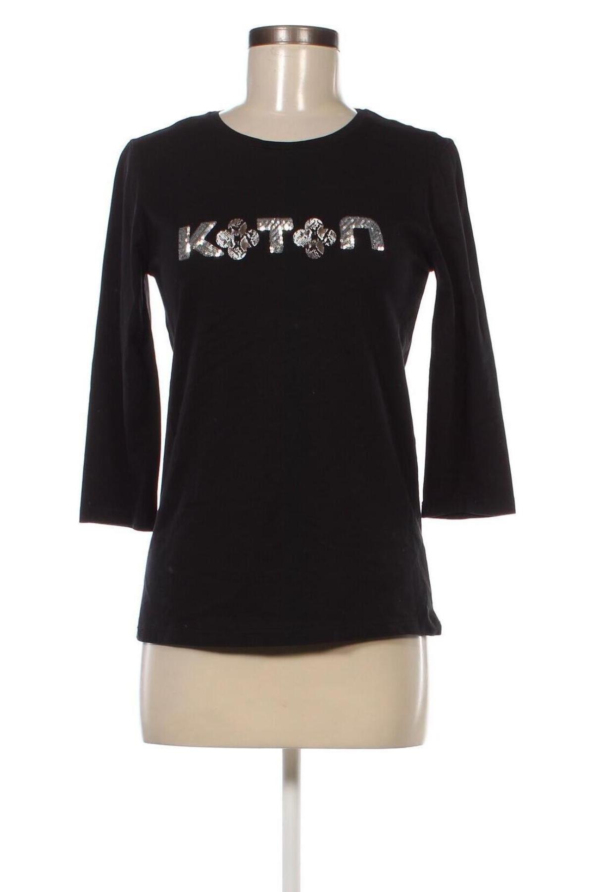 Damen Shirt Koton, Größe M, Farbe Schwarz, Preis 6,85 €