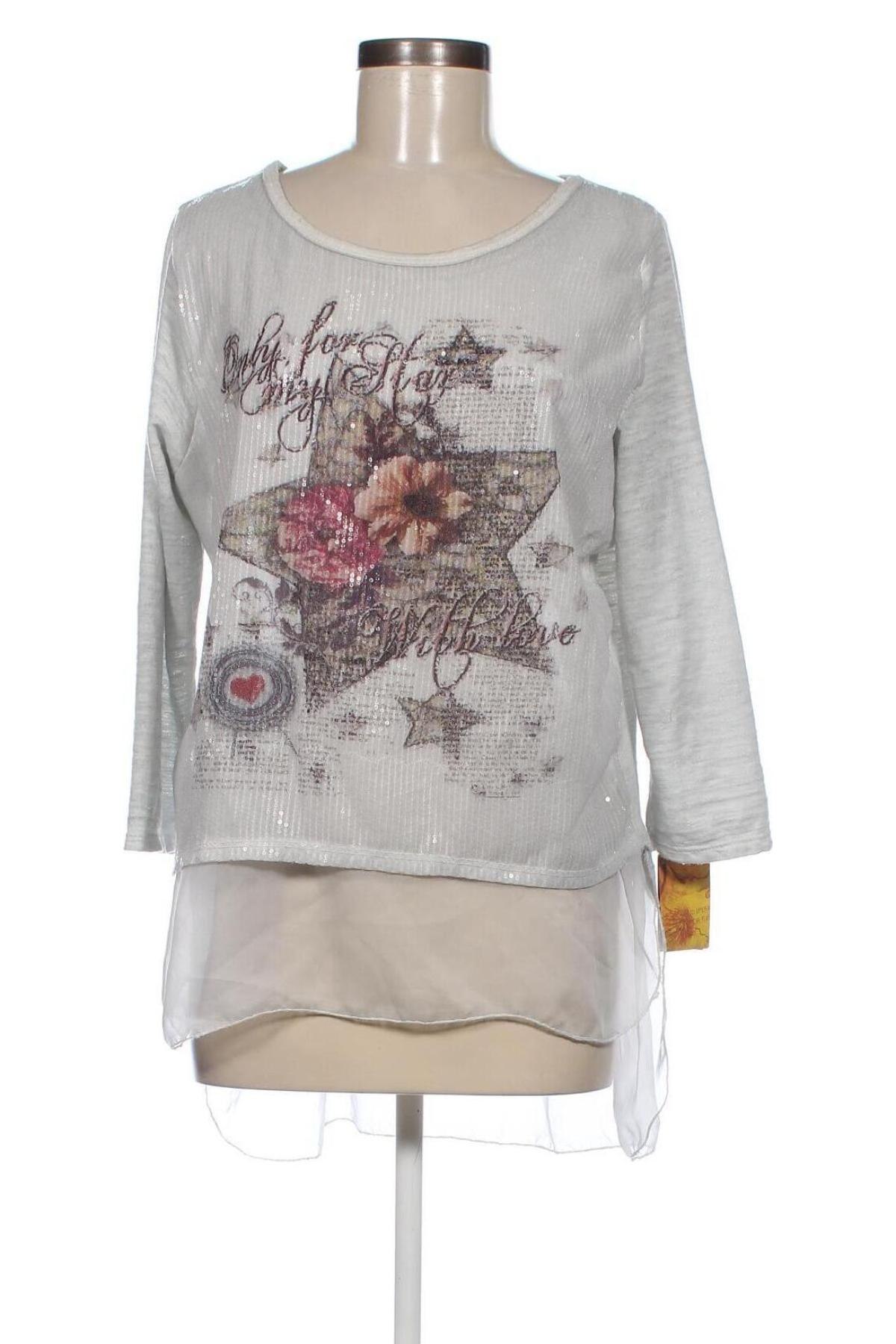 Γυναικεία μπλούζα Made In Italy, Μέγεθος M, Χρώμα Πολύχρωμο, Τιμή 9,92 €