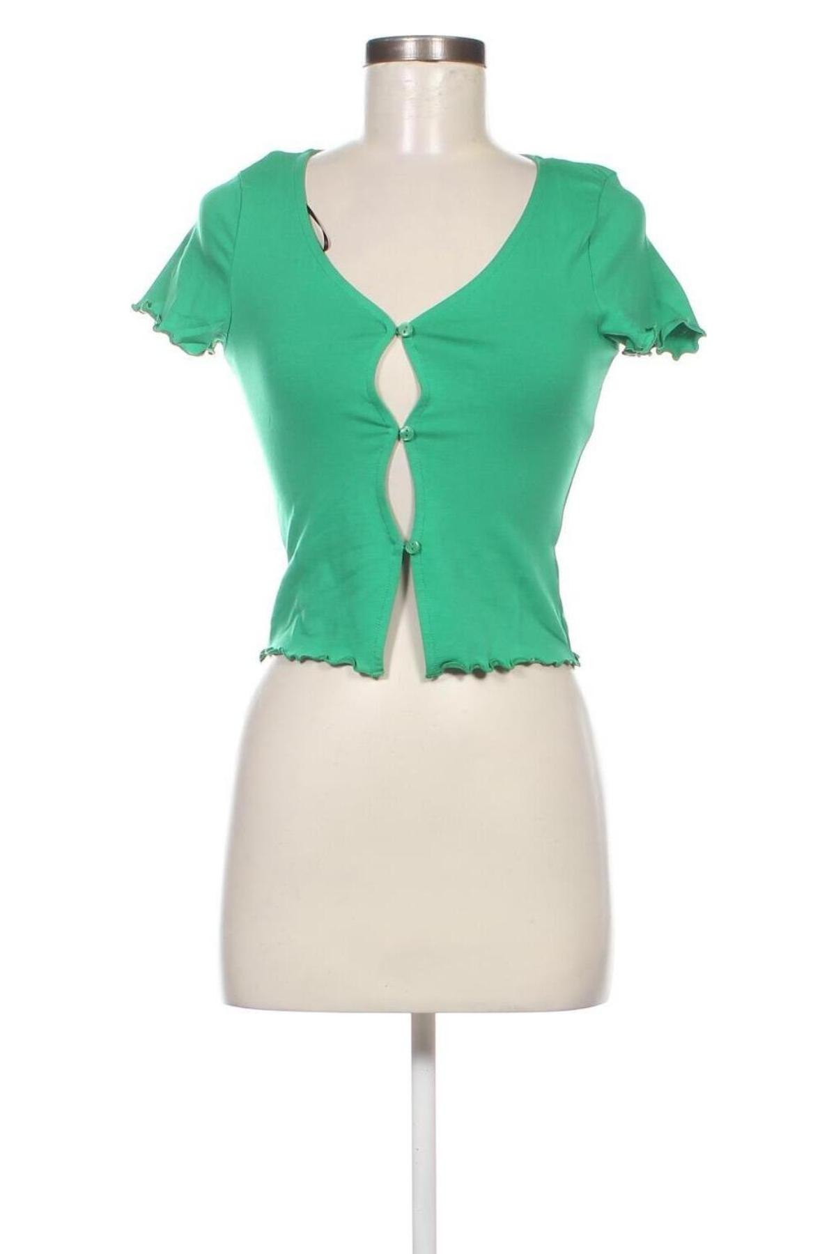 Γυναικεία μπλούζα Monki, Μέγεθος S, Χρώμα Πράσινο, Τιμή 3,96 €