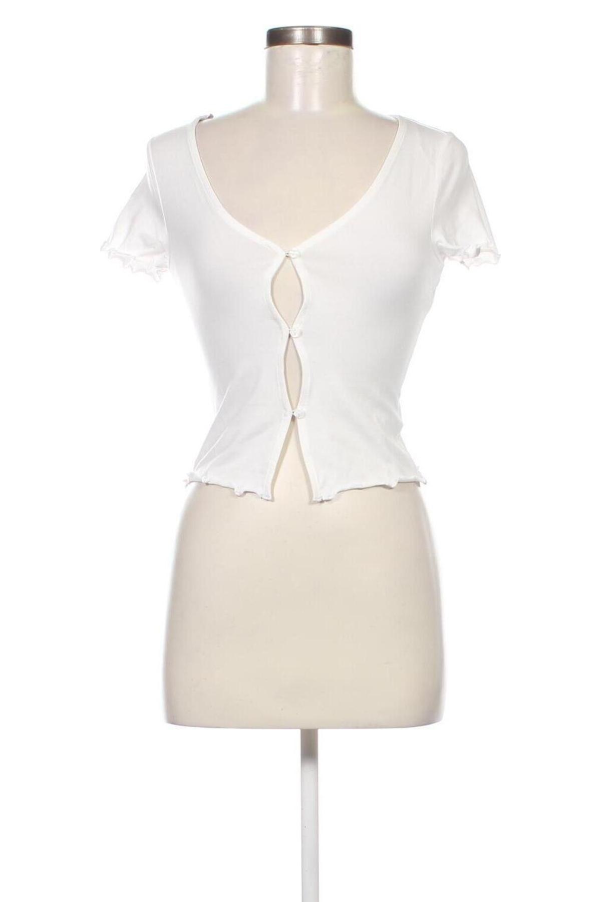 Γυναικεία μπλούζα Monki, Μέγεθος S, Χρώμα Λευκό, Τιμή 3,46 €