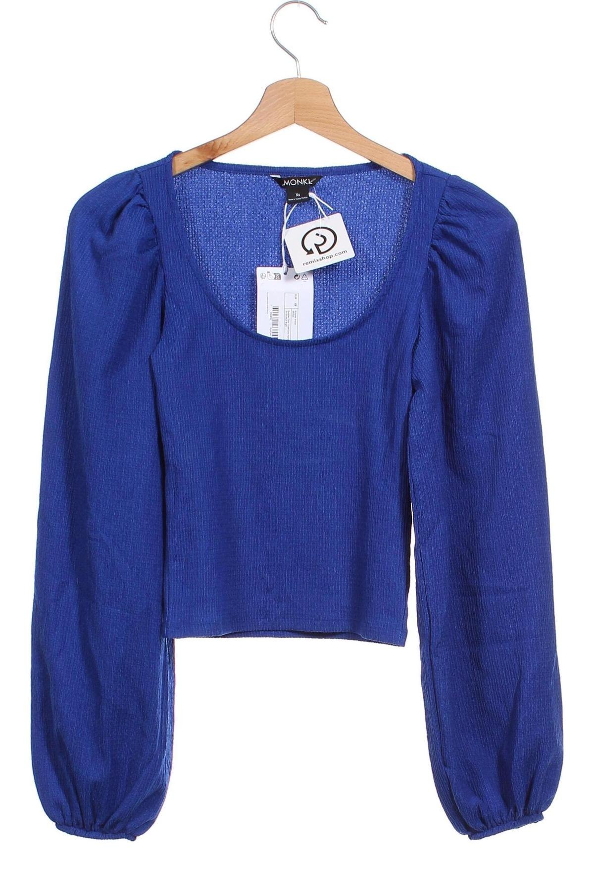 Damen Shirt Monki, Größe XS, Farbe Blau, Preis 14,95 €