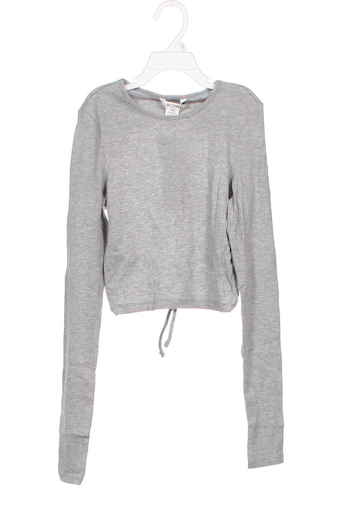 Damen Shirt Monki, Größe XXS, Farbe Grau, Preis € 4,49