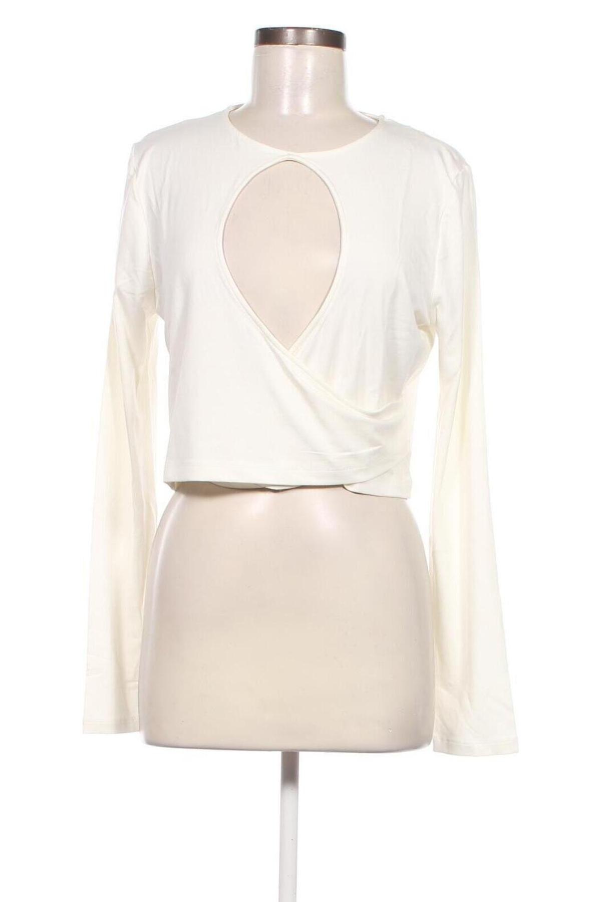 Γυναικεία μπλούζα NA-KD, Μέγεθος XXL, Χρώμα Εκρού, Τιμή 19,85 €