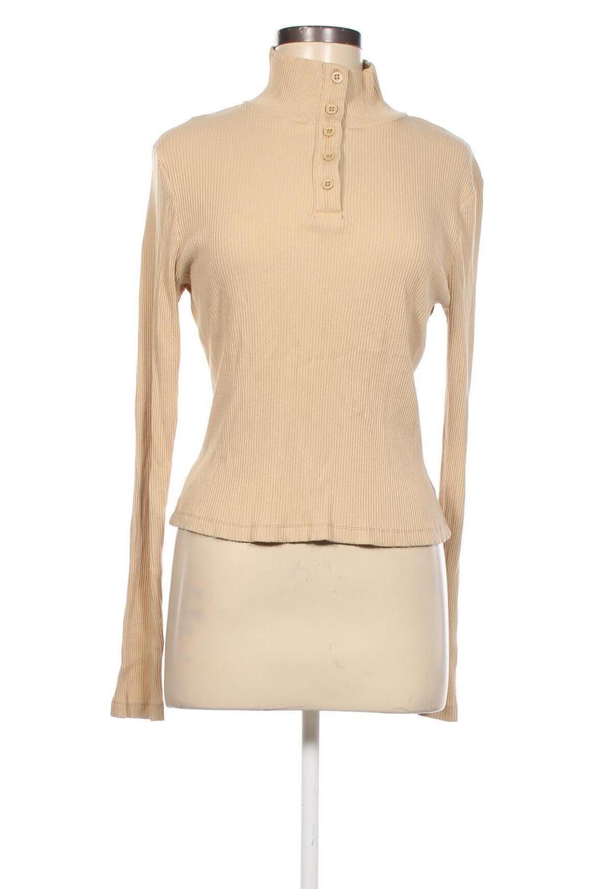Дамска блуза NA-KD, Размер XL, Цвят Бежов, Цена 14,28 лв.