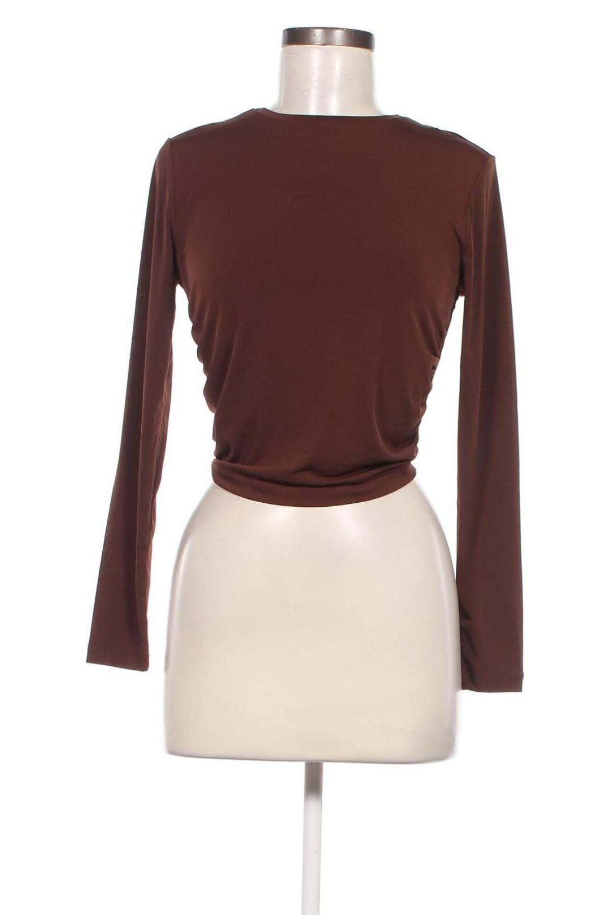 Дамска блуза Nly Trend, Размер M, Цвят Кафяв, Цена 8,99 лв.