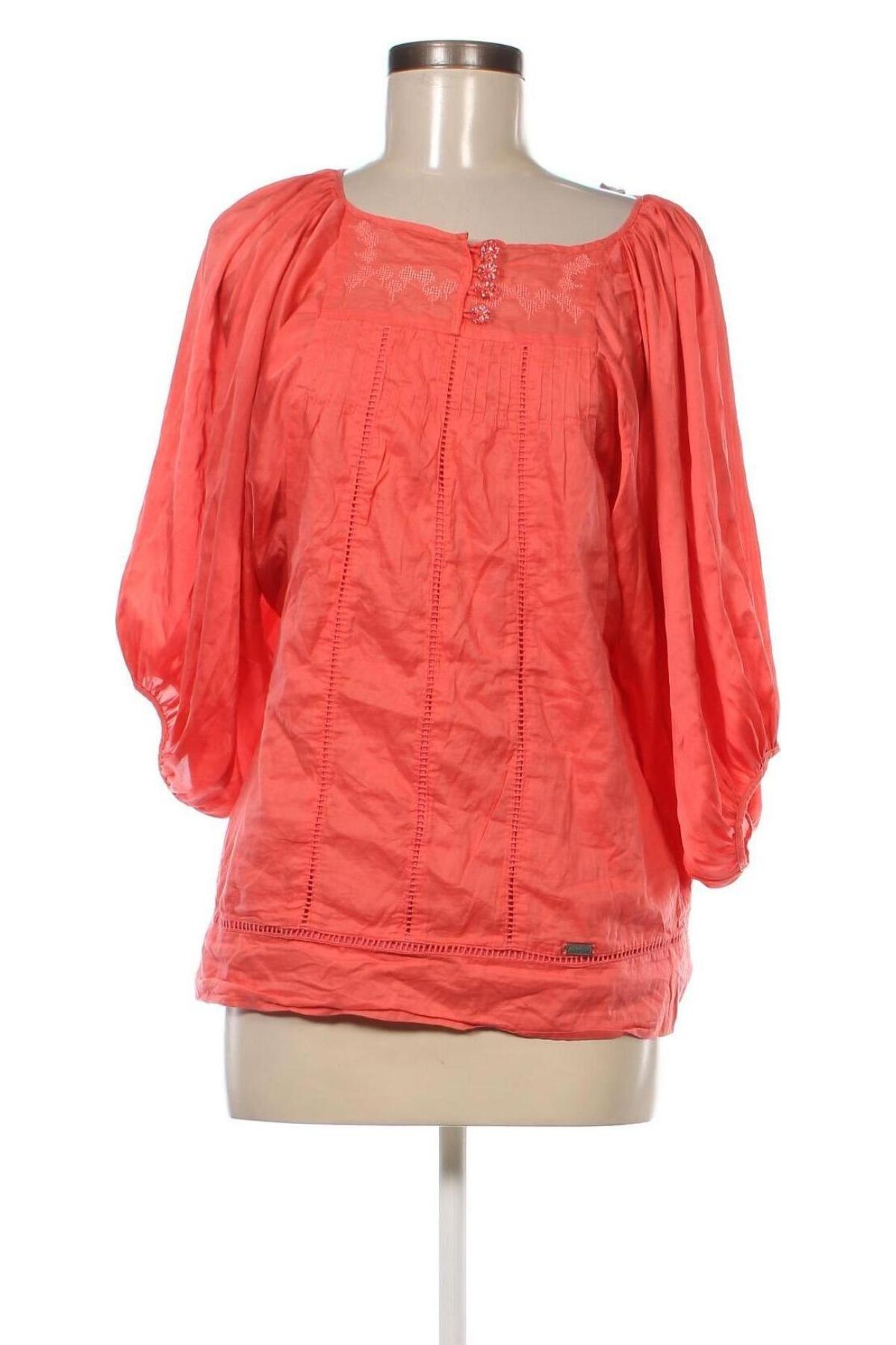 Γυναικεία μπλούζα Numph, Μέγεθος S, Χρώμα Πορτοκαλί, Τιμή 11,78 €
