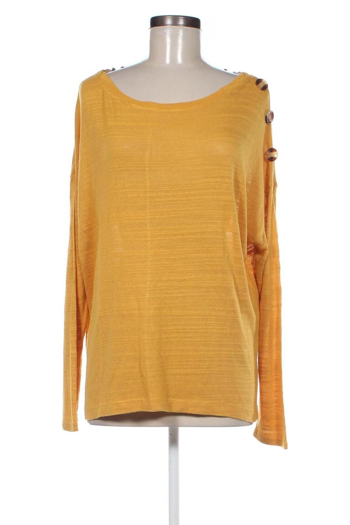 Дамска блуза Pimkie, Размер L, Цвят Жълт, Цена 9,14 лв.