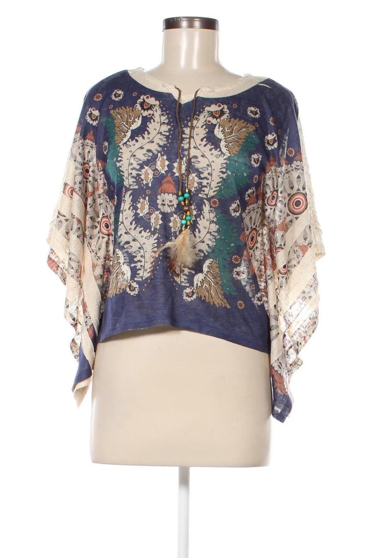 Дамска блуза Qed London, Размер S, Цвят Многоцветен, Цена 13,60 лв.