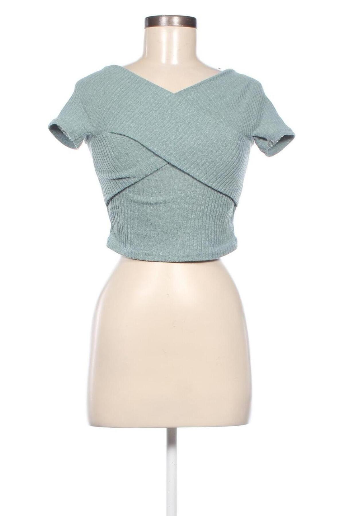 Дамска блуза SHEIN, Размер XS, Цвят Зелен, Цена 19,00 лв.