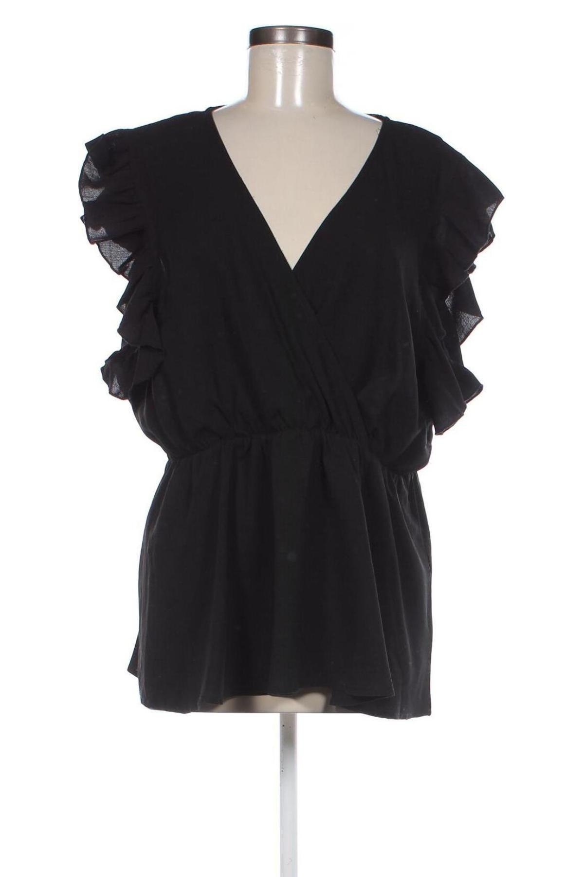 Дамска блуза SHEIN, Размер XXL, Цвят Черен, Цена 25,42 лв.