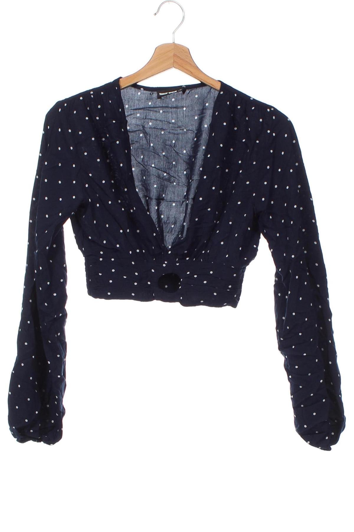 Γυναικεία μπλούζα Tally Weijl, Μέγεθος XS, Χρώμα Μπλέ, Τιμή 3,52 €