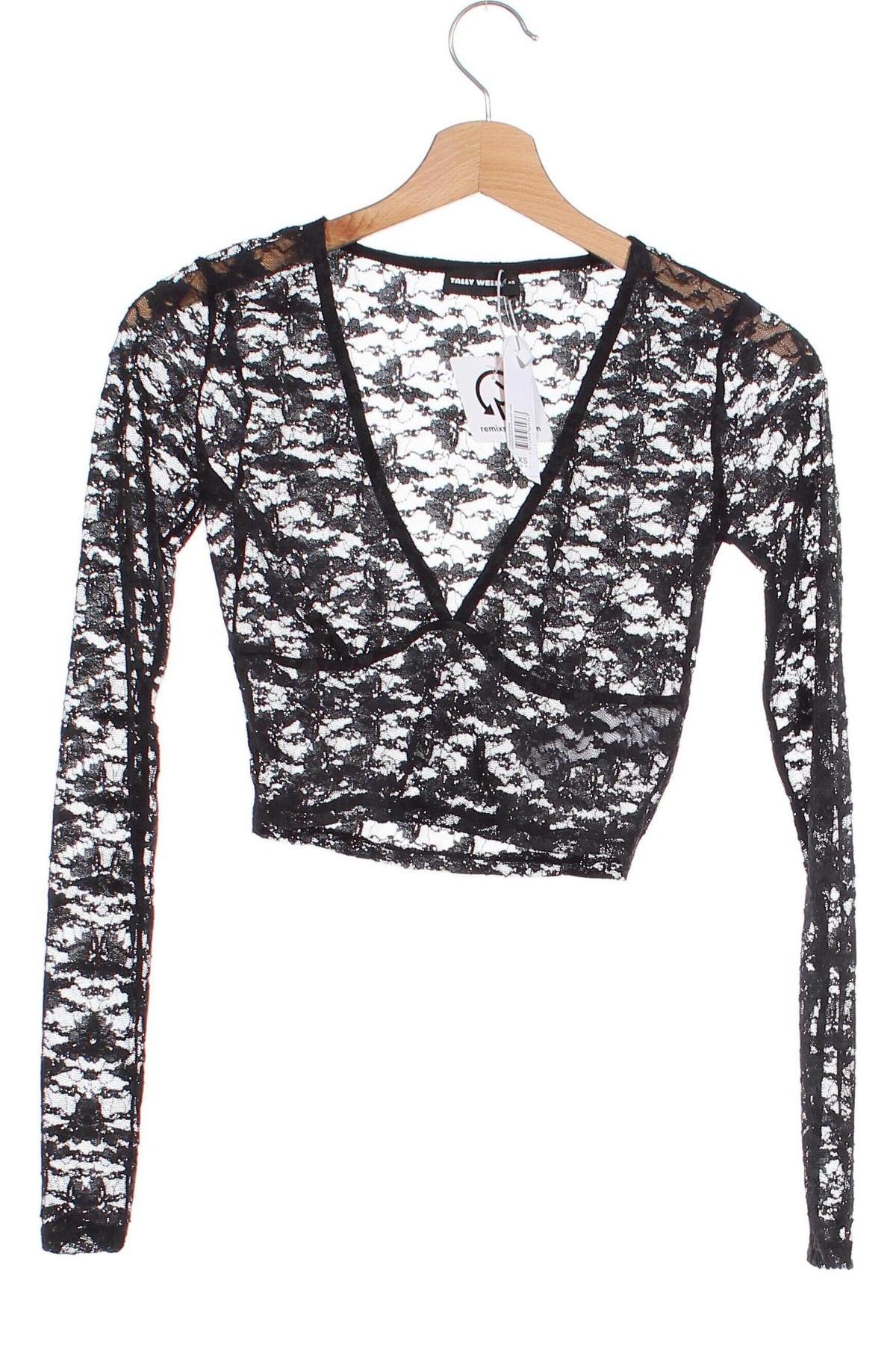 Γυναικεία μπλούζα Tally Weijl, Μέγεθος XS, Χρώμα Μαύρο, Τιμή 3,04 €