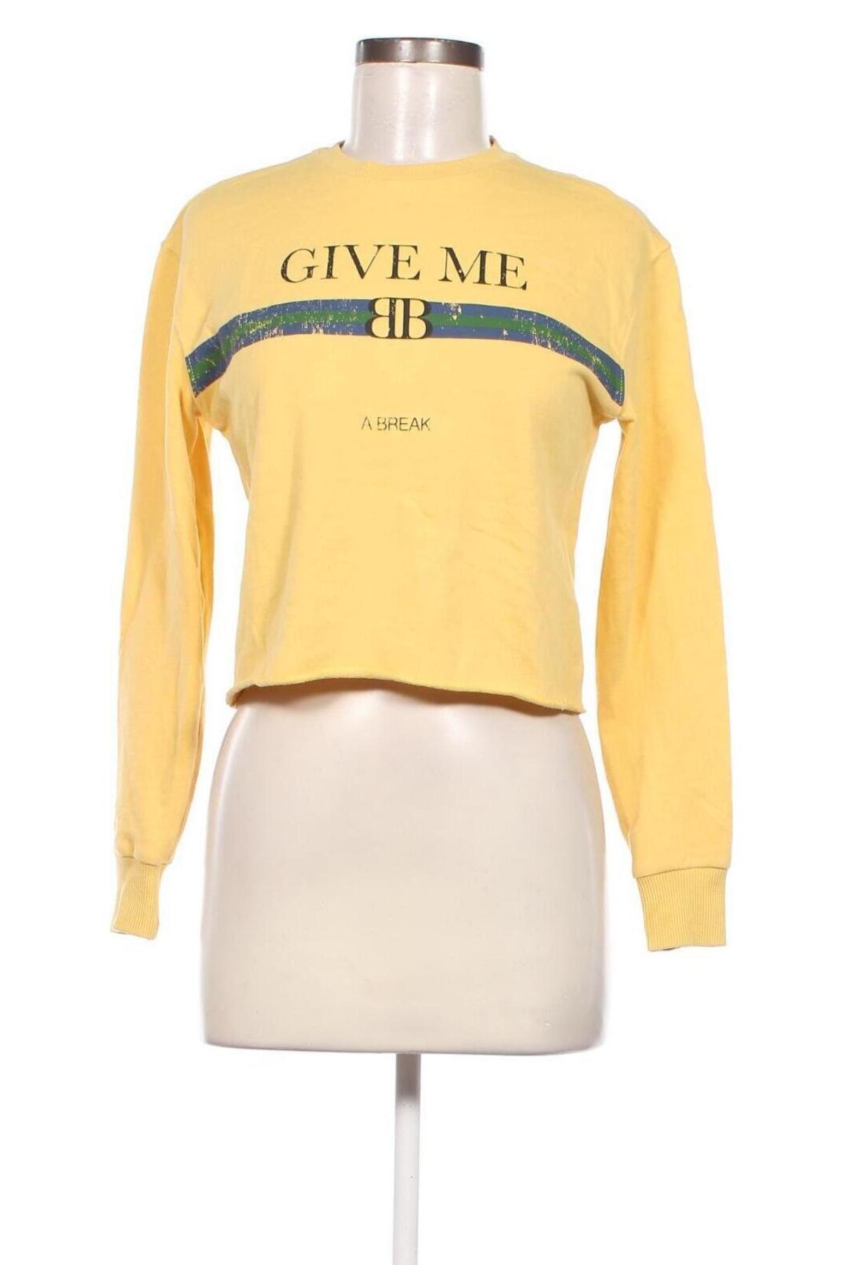 Γυναικεία μπλούζα Tally Weijl, Μέγεθος XS, Χρώμα Κίτρινο, Τιμή 11,75 €
