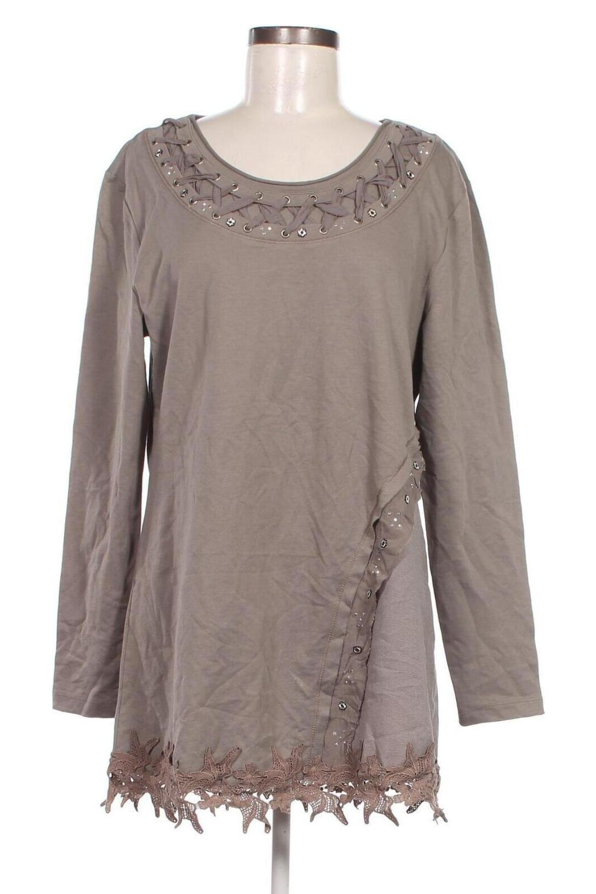 Γυναικεία μπλούζα Venturini, Μέγεθος M, Χρώμα Γκρί, Τιμή 2,70 €