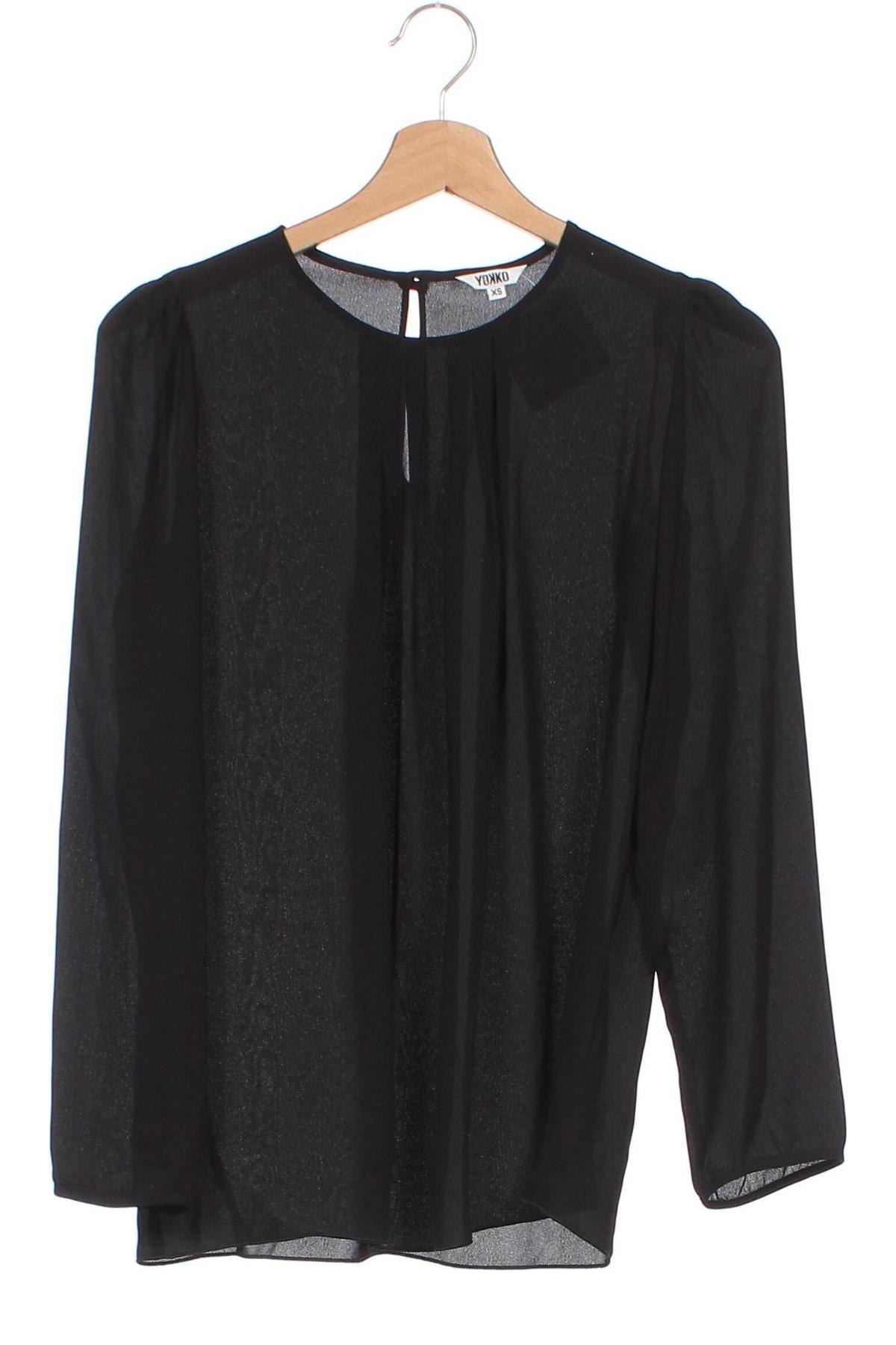 Γυναικεία μπλούζα Yokko, Μέγεθος XS, Χρώμα Μαύρο, Τιμή 5,09 €