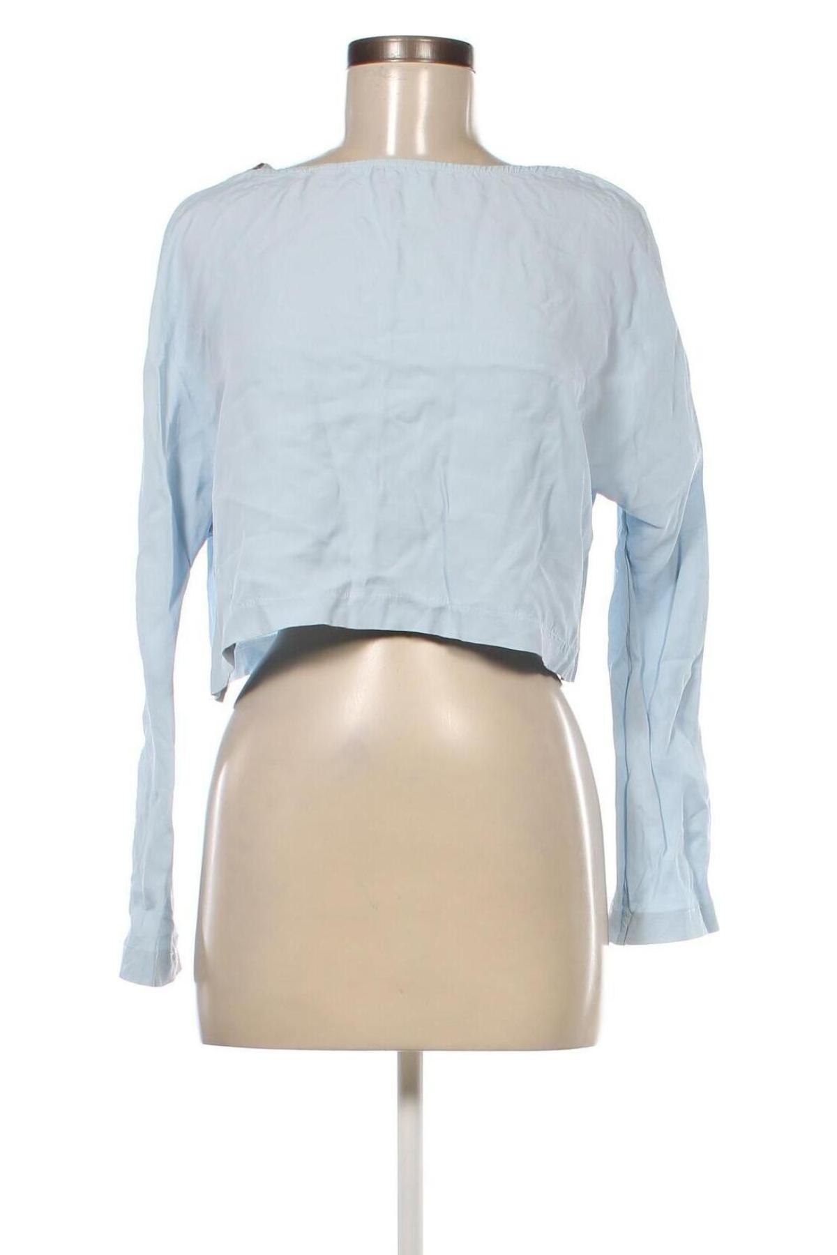 Γυναικεία μπλούζα Zara, Μέγεθος L, Χρώμα Μπλέ, Τιμή 5,80 €