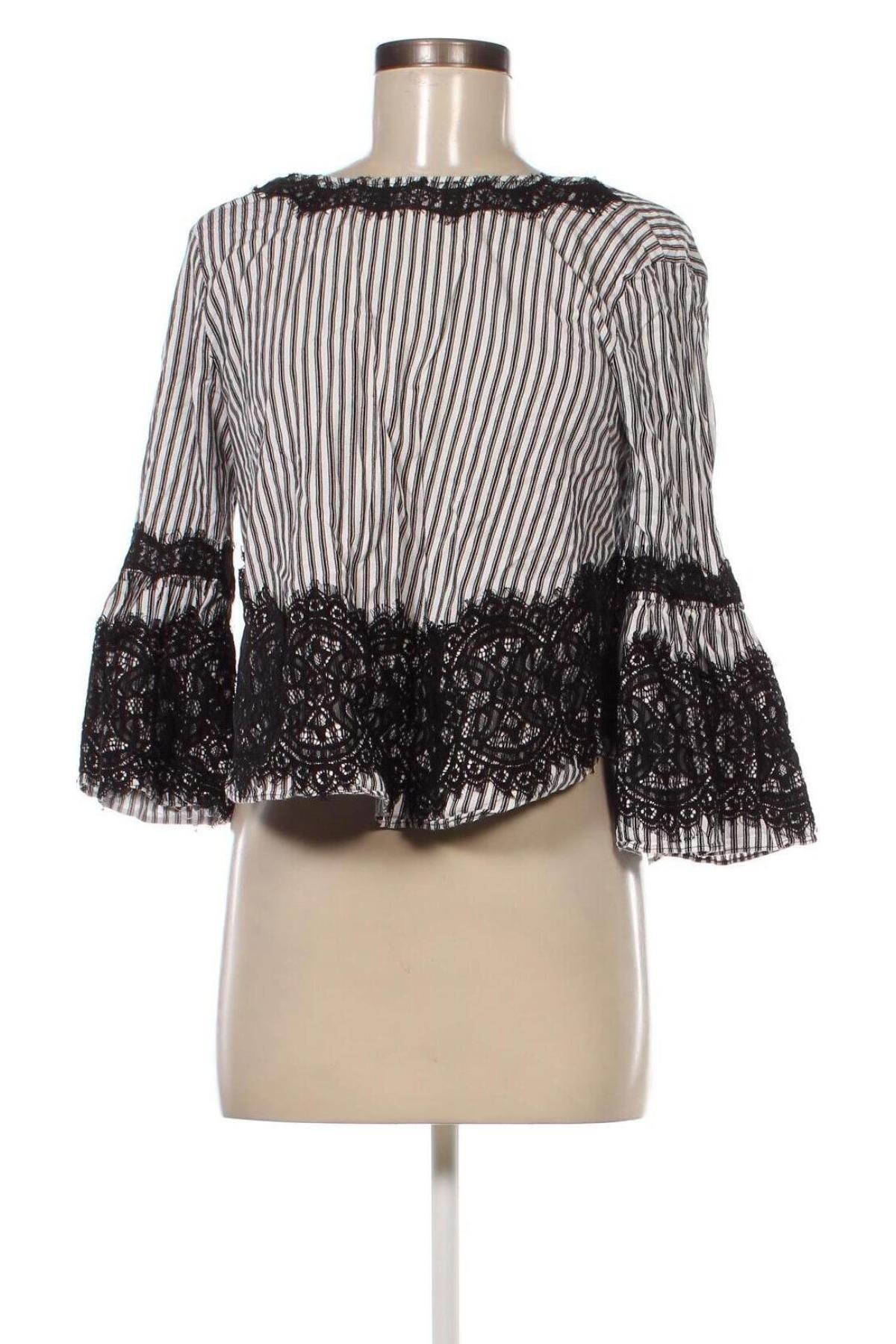 Дамска блуза Zara, Размер L, Цвят Многоцветен, Цена 13,14 лв.