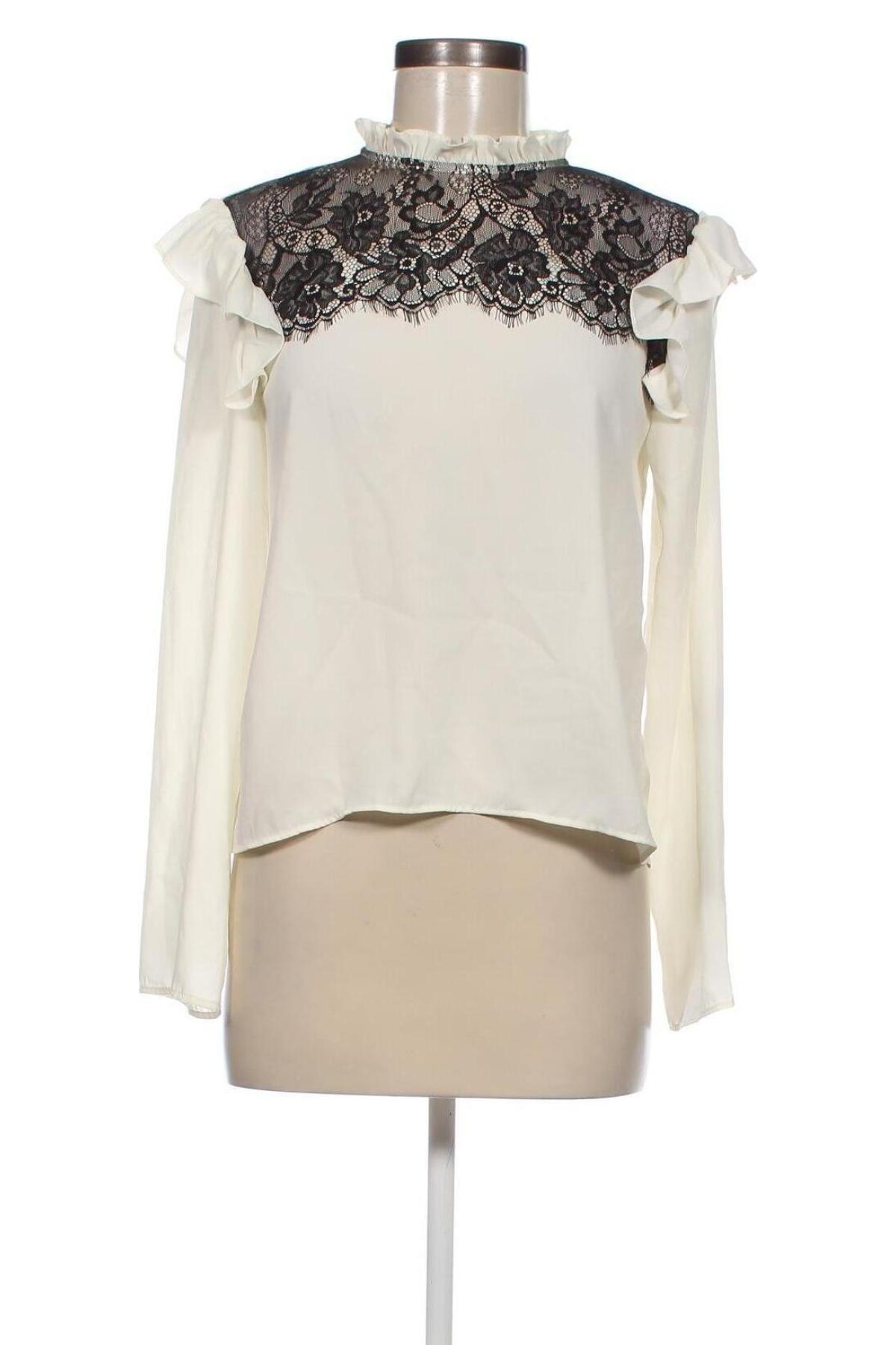 Дамска блуза Zara, Размер S, Цвят Екрю, Цена 11,82 лв.