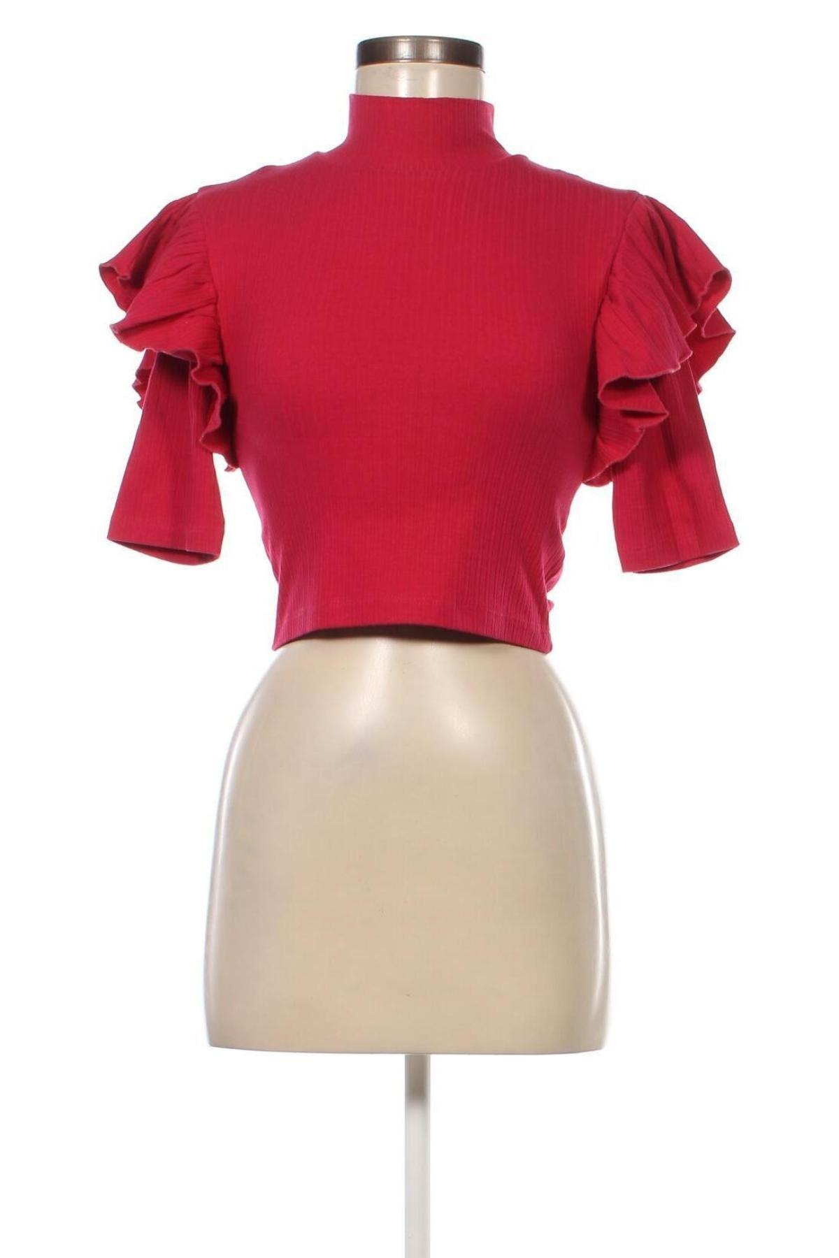 Дамска блуза Zara, Размер S, Цвят Розов, Цена 31,62 лв.
