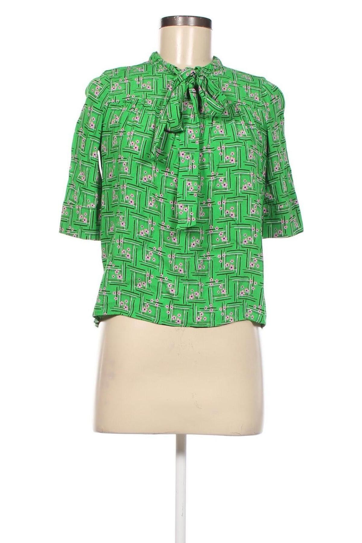 Bluză de femei Zara Trafaluc, Mărime S, Culoare Verde, Preț 51,05 Lei