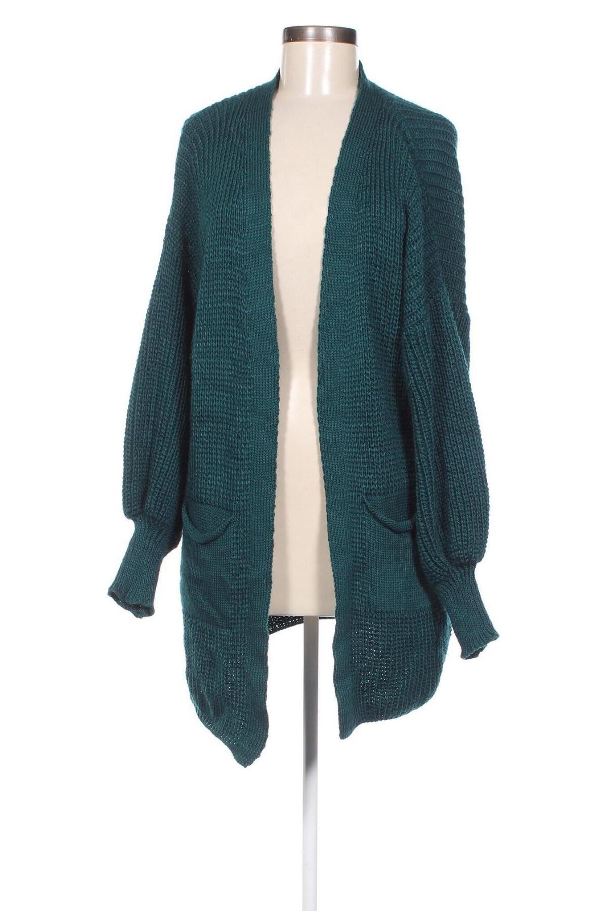 Cardigan de damă, Mărime L, Culoare Verde, Preț 95,39 Lei